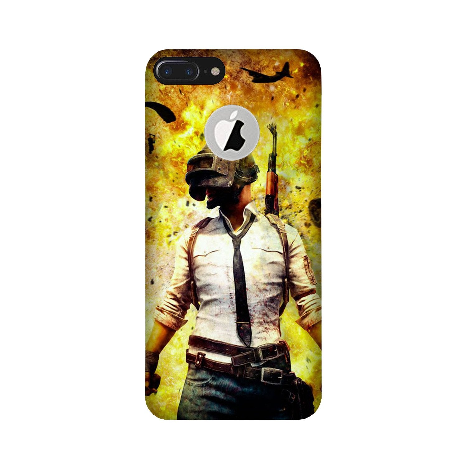 Pubg Mobile Back Case for iPhone 7 Plus logo cut (Design - 180) Pubg Case for iPhone 7 Plus logo cut (Design - 180)
