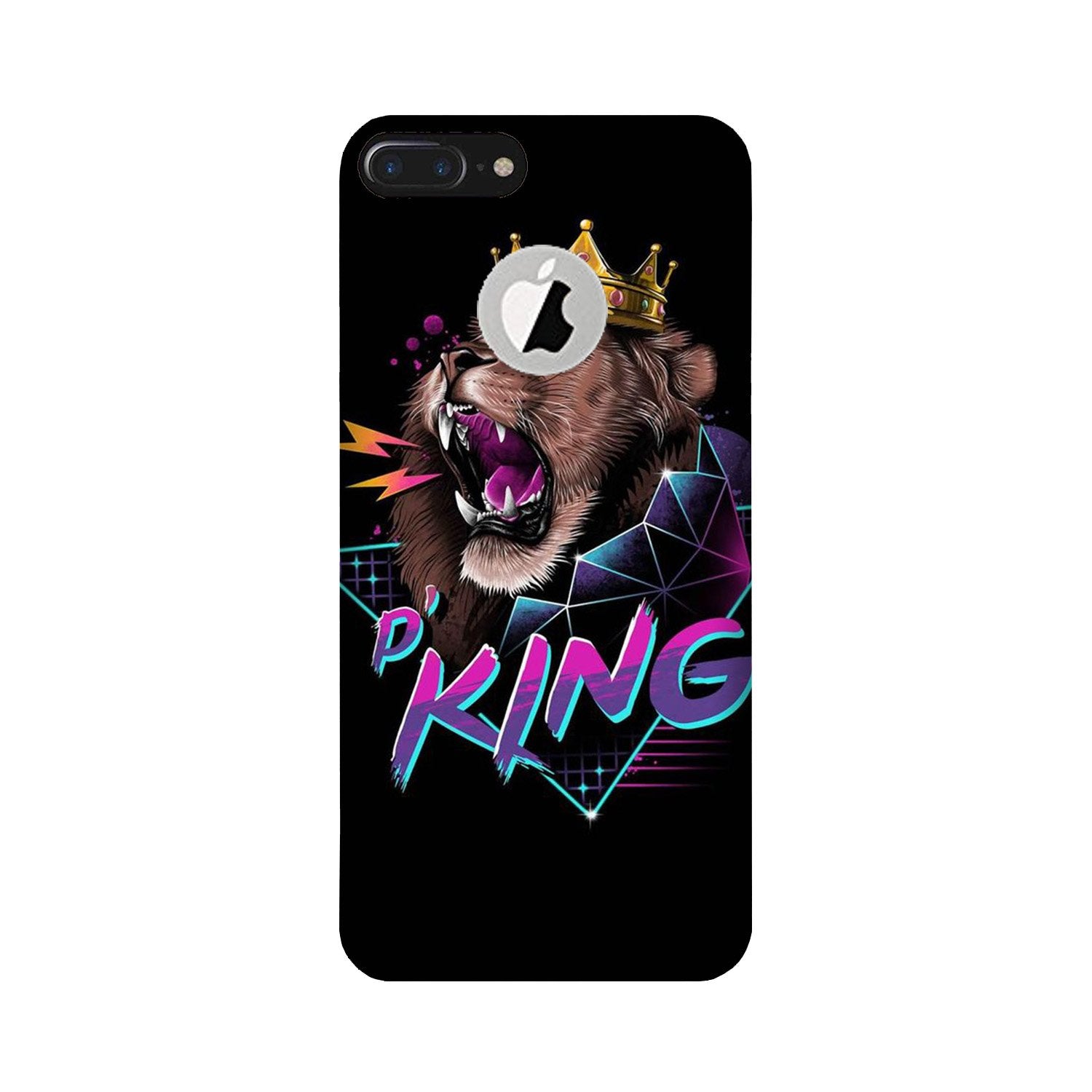 Lion King Mobile Back Case for iPhone 7 Plus logo cut (Design - 219) Lion King Case for iPhone 7 Plus logo cut (Design No. 219)