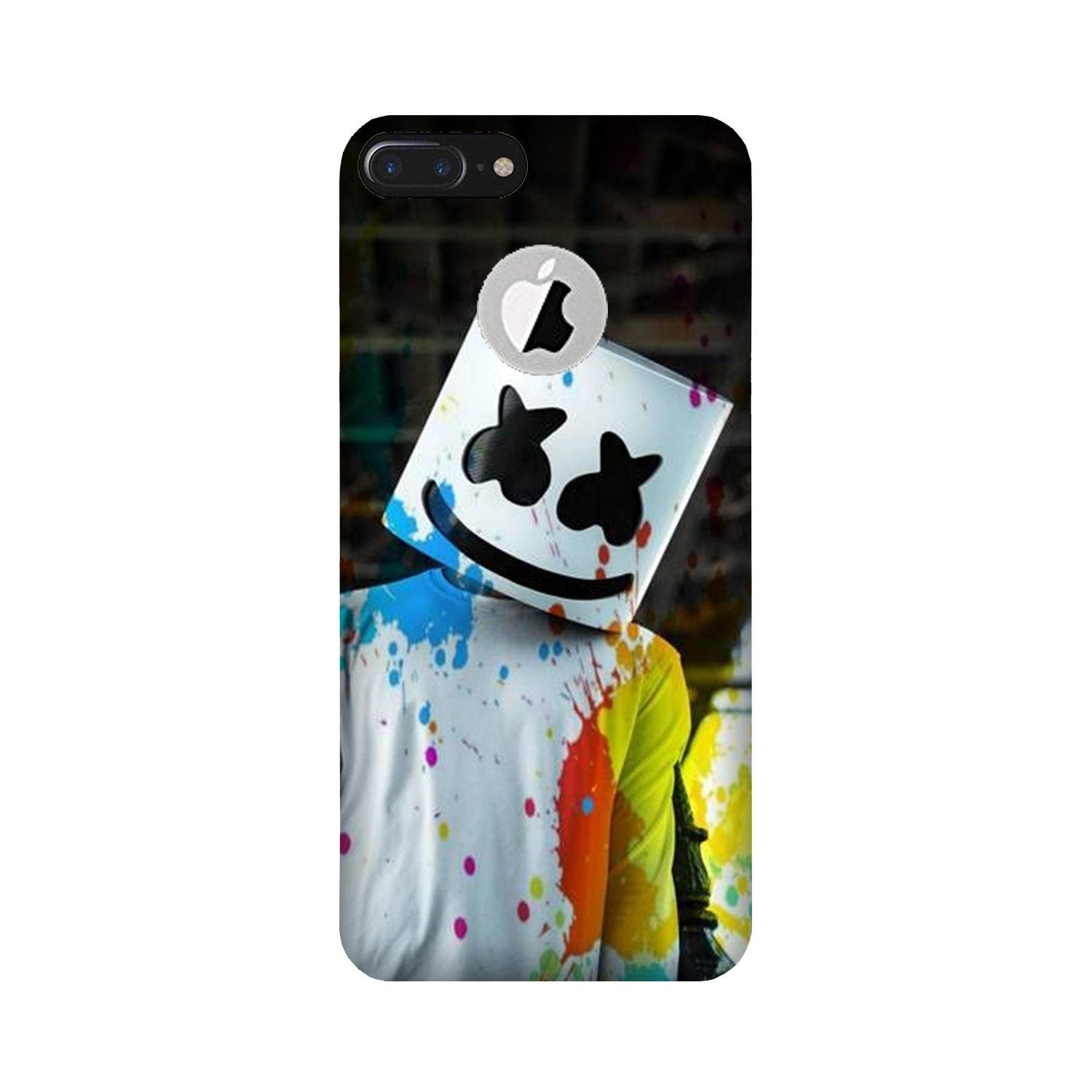 Marsh Mellow Mobile Back Case for iPhone 7 Plus logo cut (Design - 220) Marsh Mellow Case for iPhone 7 Plus logo cut (Design No. 220)