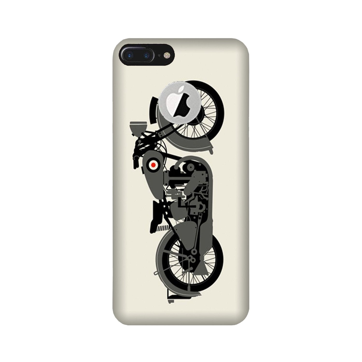 MotorCycle Mobile Back Case for iPhone 7 Plus logo cut (Design - 259) MotorCycle Case for iPhone 7 Plus logo cut (Design No. 259)