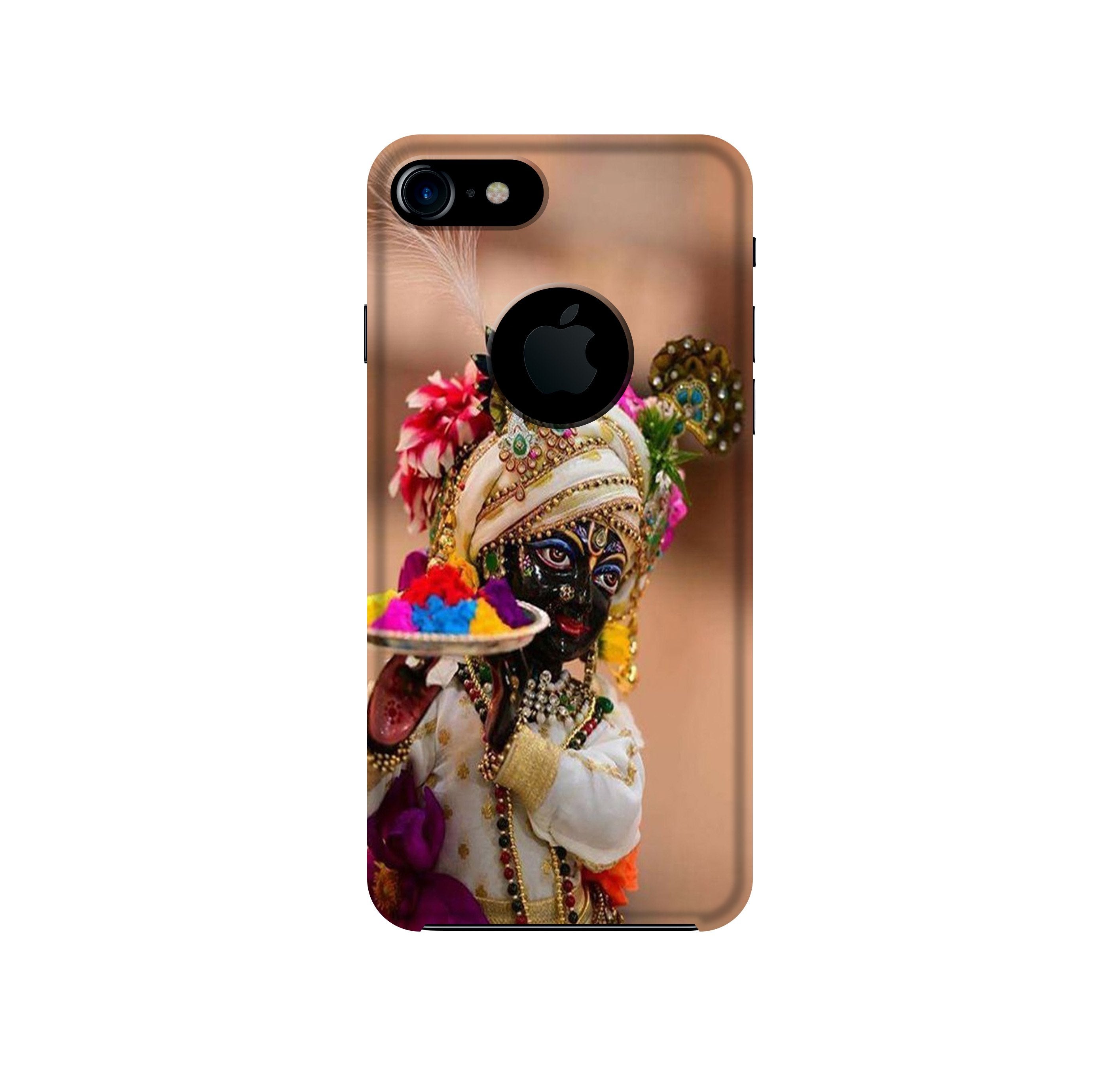 Lord Krishna2 Mobile Back Case for iPhone 7 logo cut (Design - 17) Lord Krishna2 Case for iPhone 7 logo cut