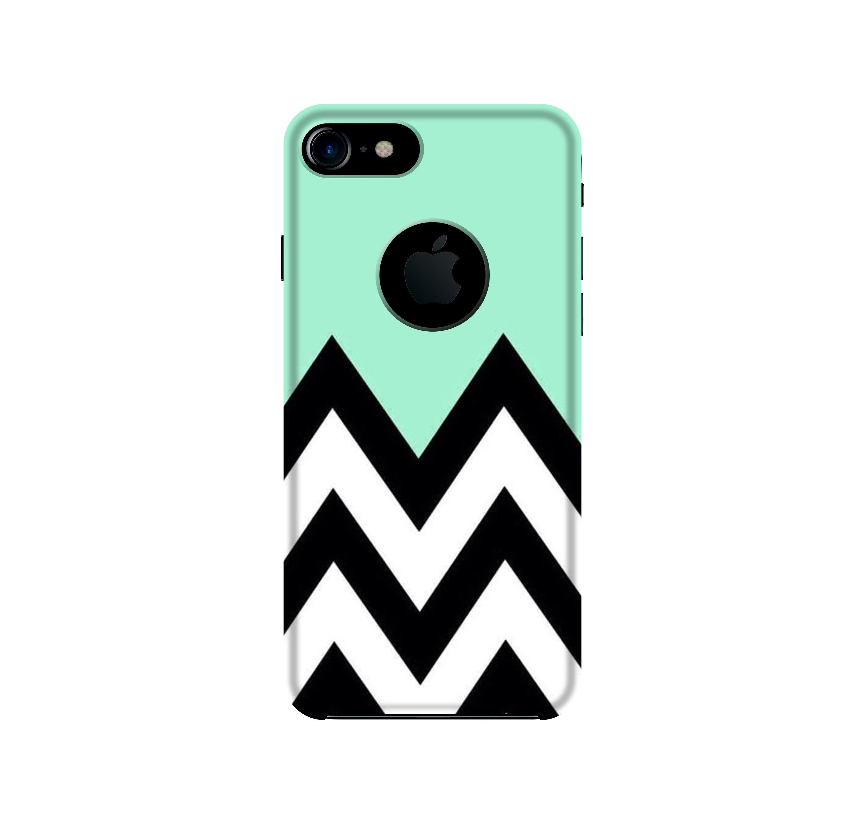 Pattern Mobile Back Case for iPhone 7 logo cut (Design - 58) Pattern Case for iPhone 7 logo cut