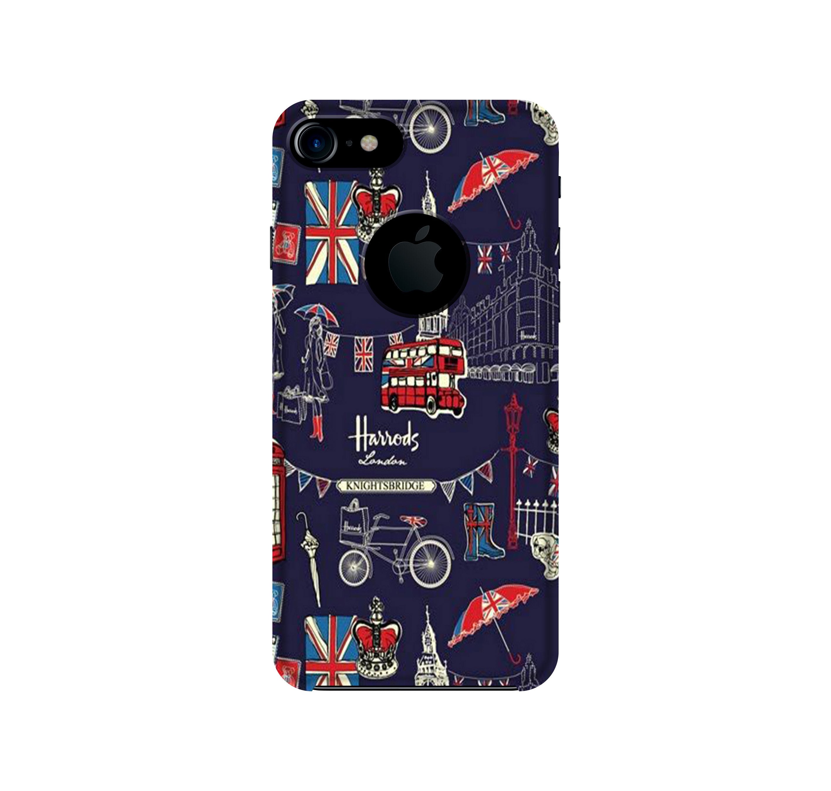 Love London Mobile Back Case for iPhone 7 logo cut (Design - 75) Love London Case for iPhone 7 logo cut