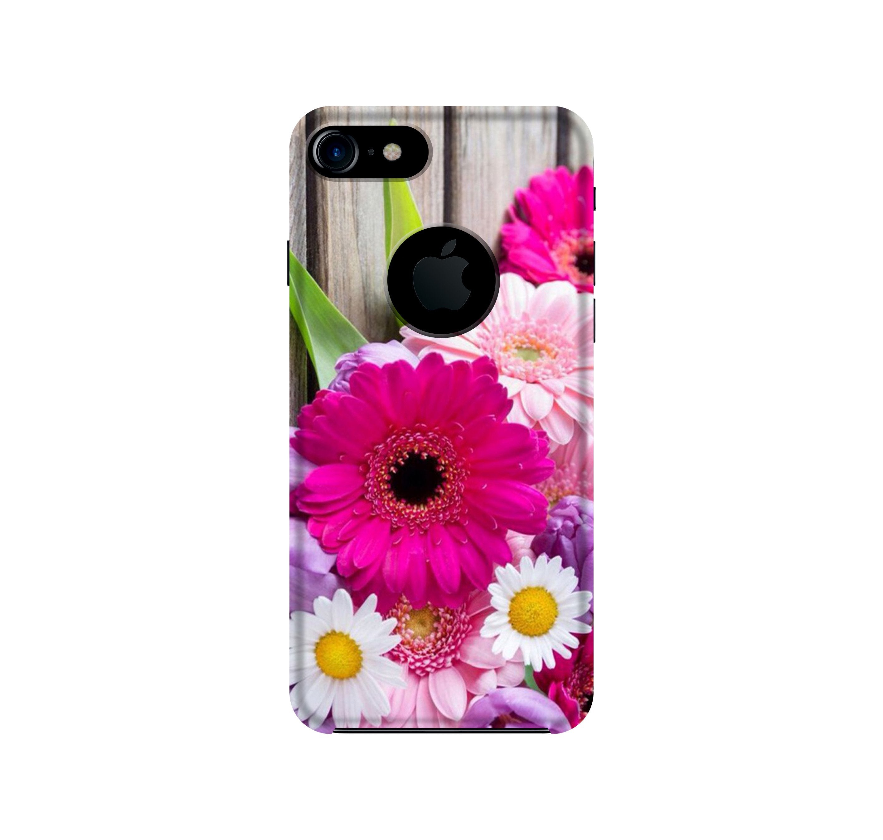 Coloful Daisy2 Mobile Back Case for iPhone 7 logo cut (Design - 76) Coloful Daisy2 Case for iPhone 7 logo cut