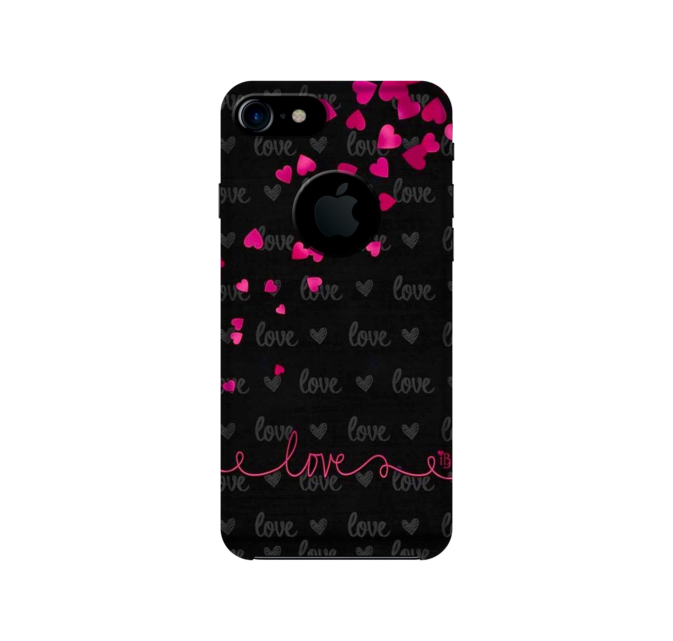 Love in Air Mobile Back Case for iPhone 7 logo cut (Design - 89) Love in Air Case for iPhone 7 logo cut
