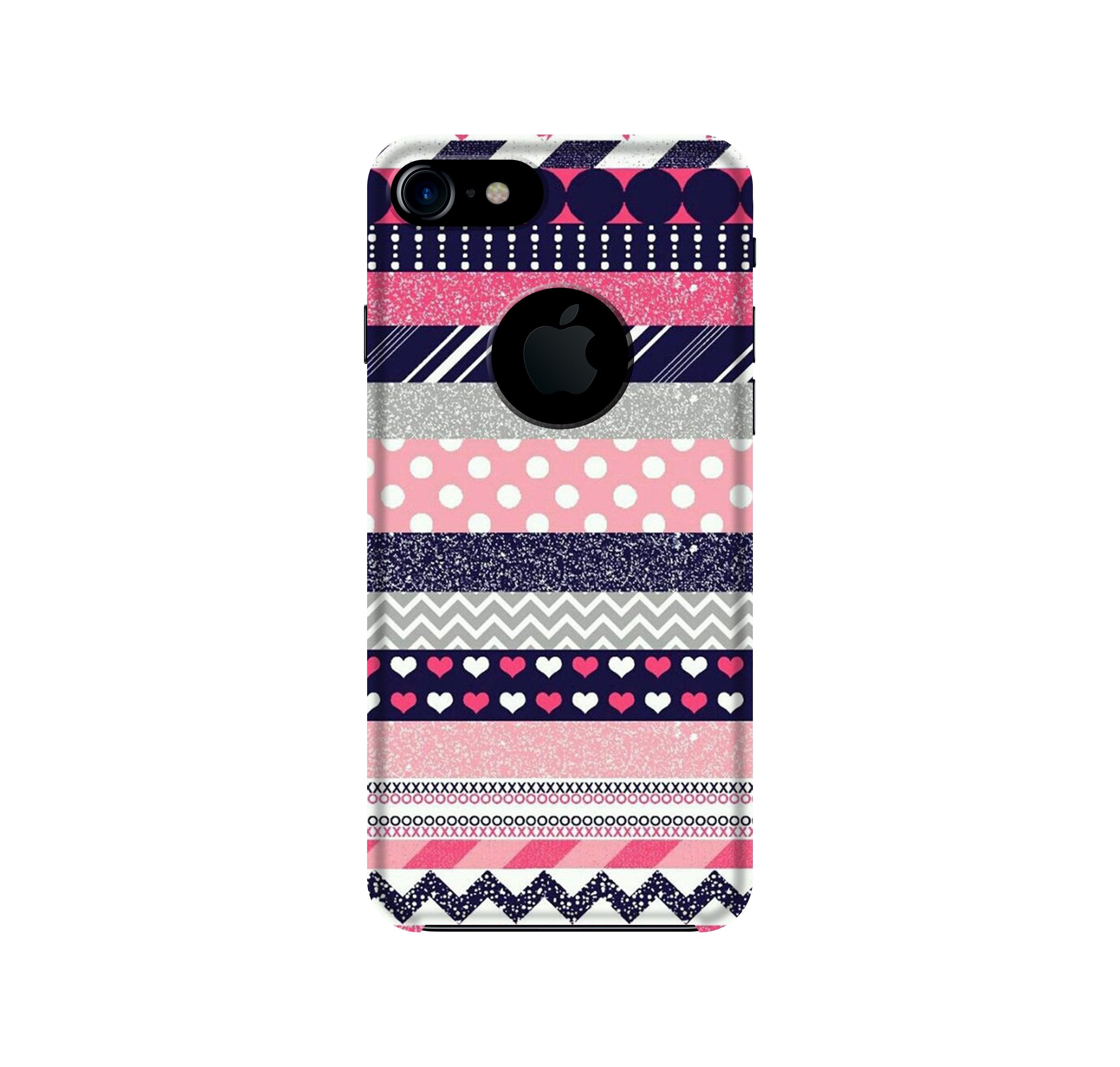 Pattern3 Mobile Back Case for iPhone 7 logo cut (Design - 90) Pattern3 Case for iPhone 7 logo cut