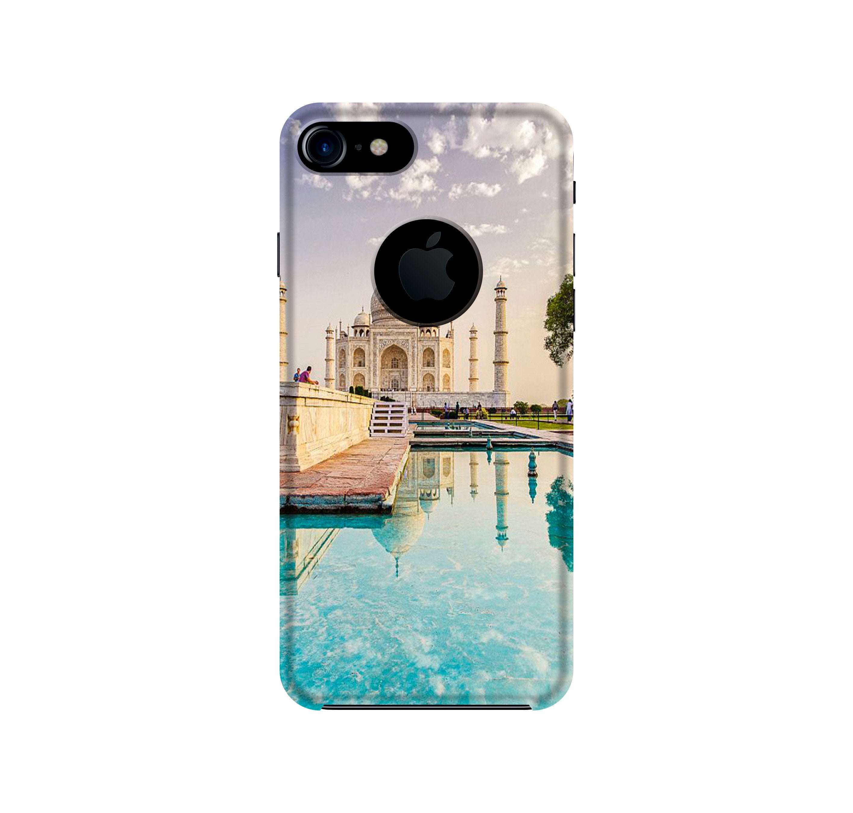 Tajmahal Mobile Back Case for iPhone 7 logo cut (Design - 96) Tajmahal Case for iPhone 7 logo cut
