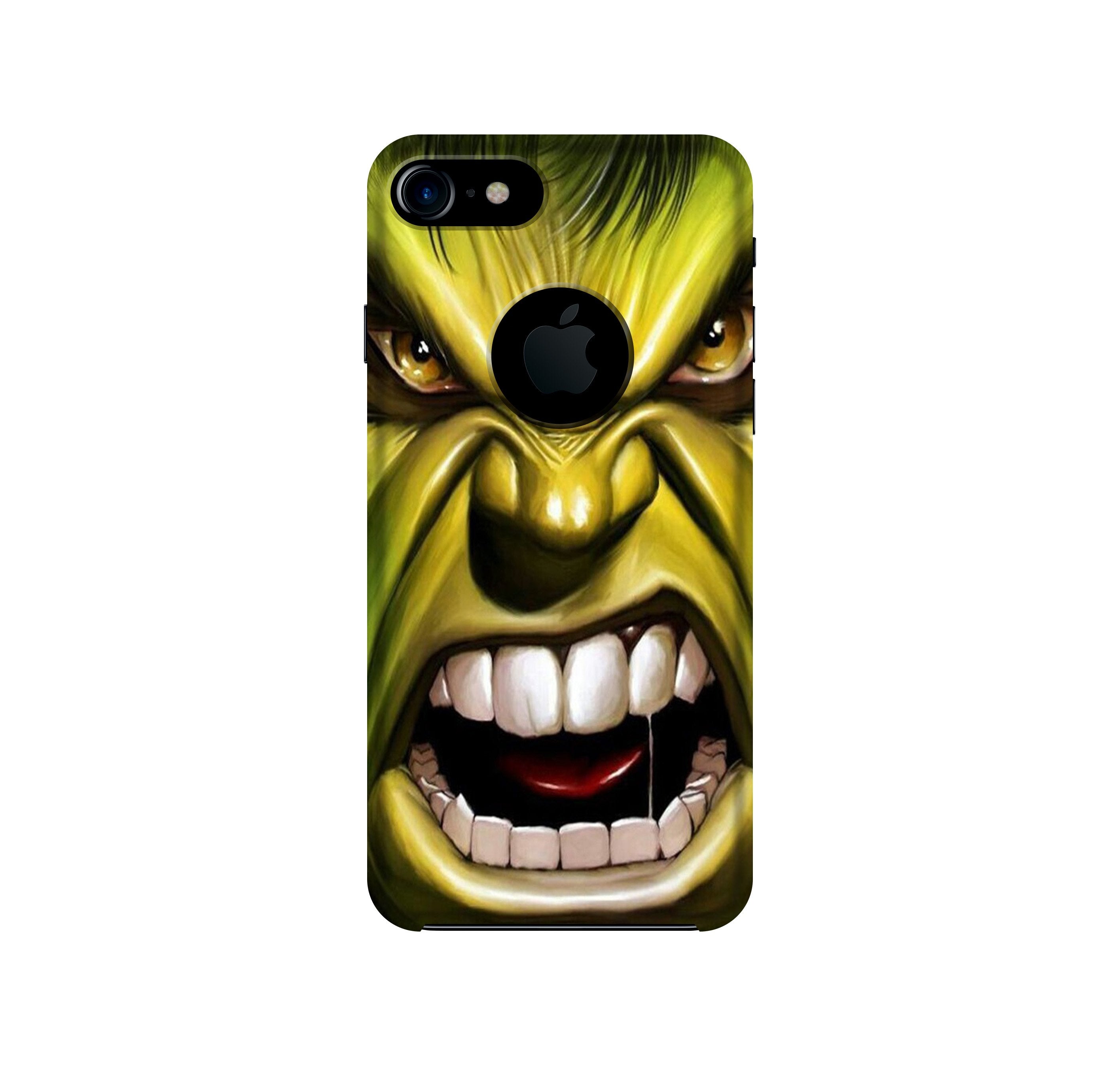 Hulk Superhero Mobile Back Case for iPhone 7 logo cut (Design - 121) Hulk Superhero Case for iPhone 7 logo cut (Design - 121)