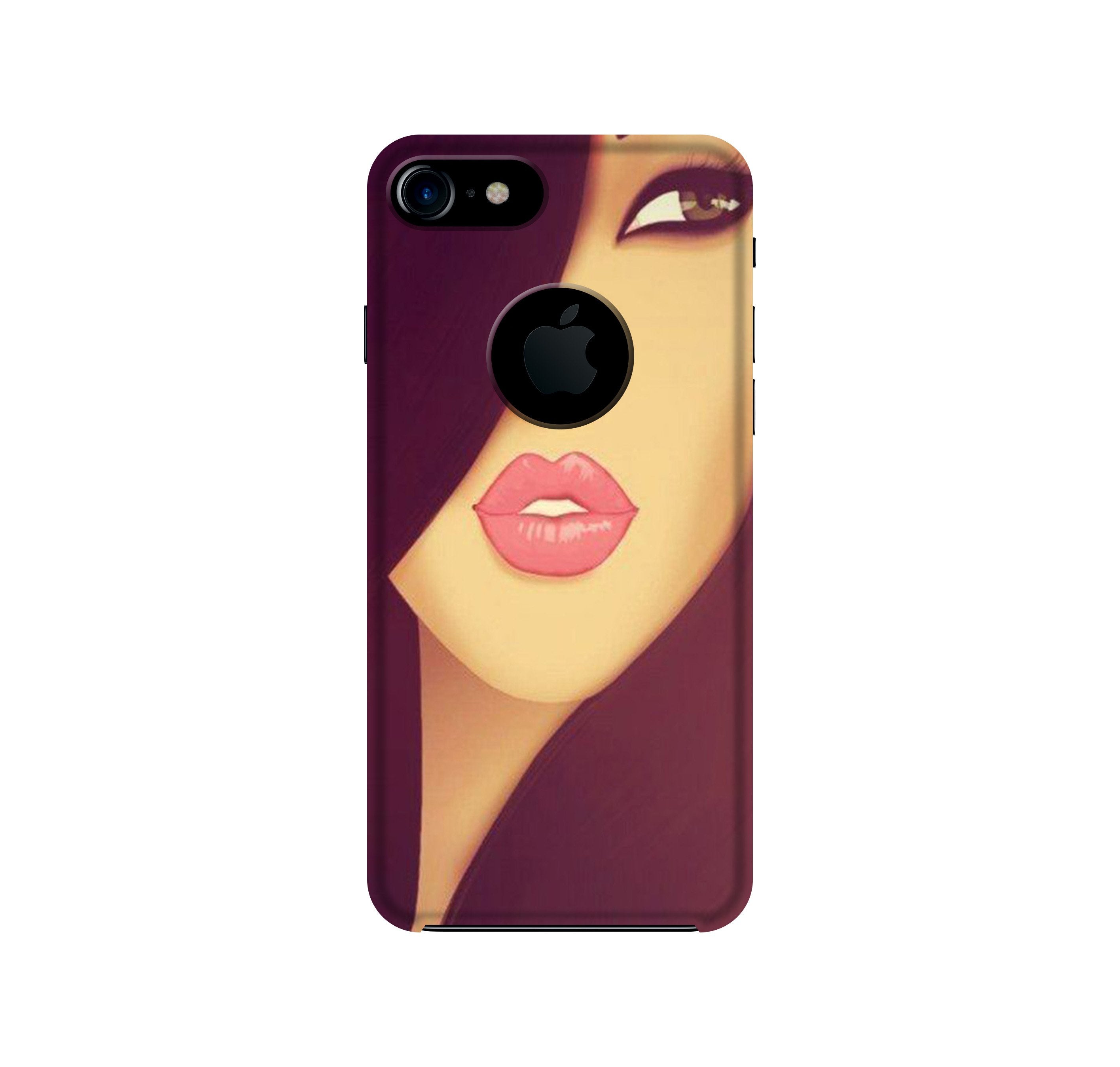 Girlish Mobile Back Case for iPhone 7 logo cut (Design - 130) Girlish Case for iPhone 7 logo cut (Design - 130)