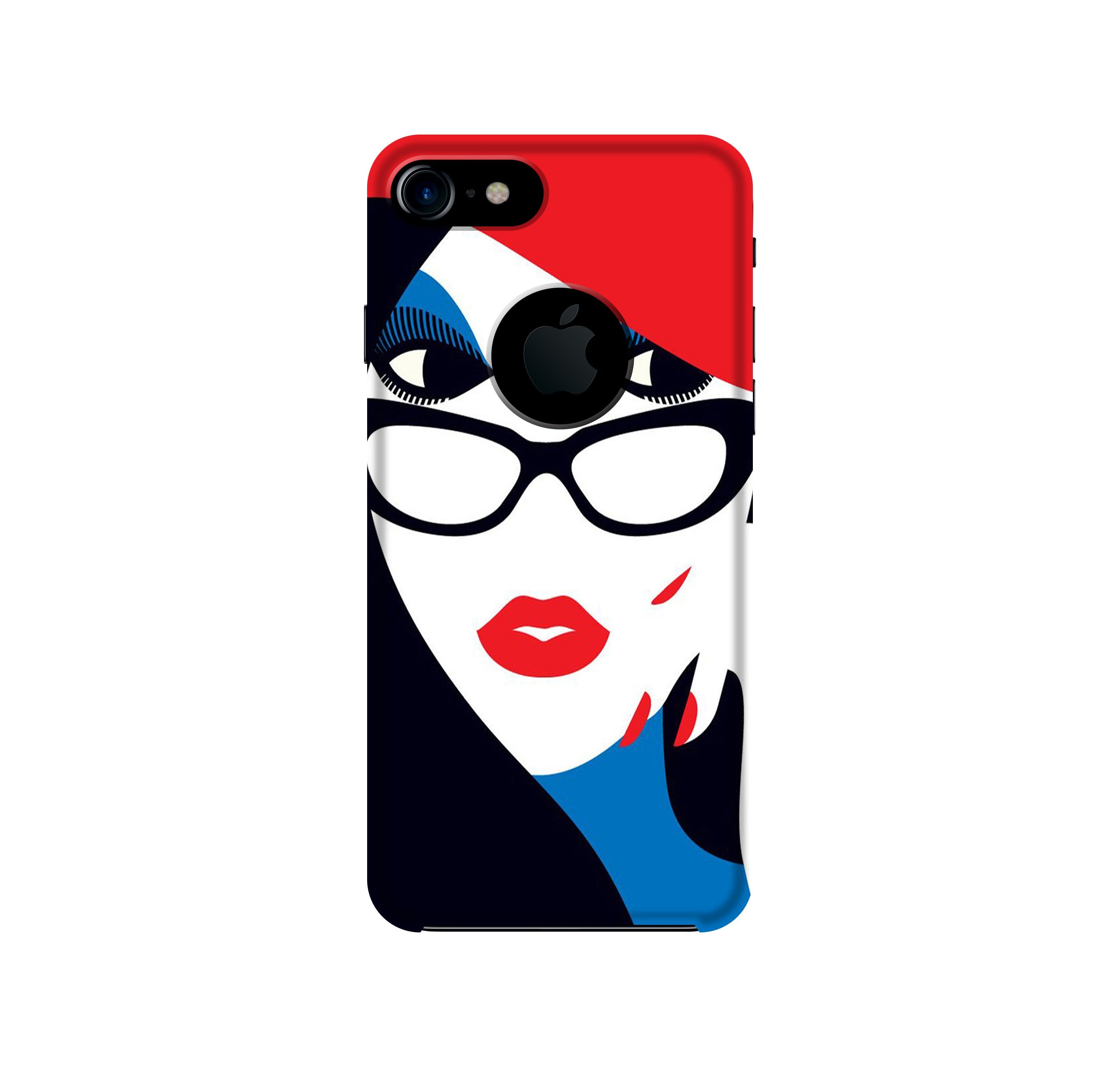 Girlish Mobile Back Case for iPhone 7 logo cut (Design - 131) Girlish Case for iPhone 7 logo cut (Design - 131)