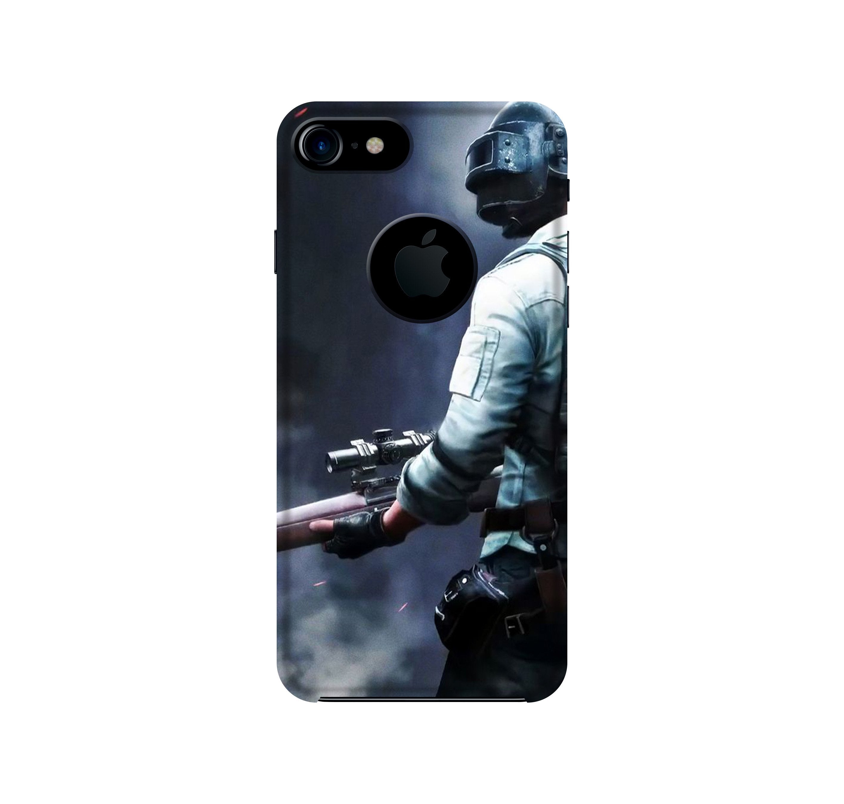 Pubg Mobile Back Case for iPhone 7 logo cut (Design - 179) Pubg Case for iPhone 7 logo cut (Design - 179)