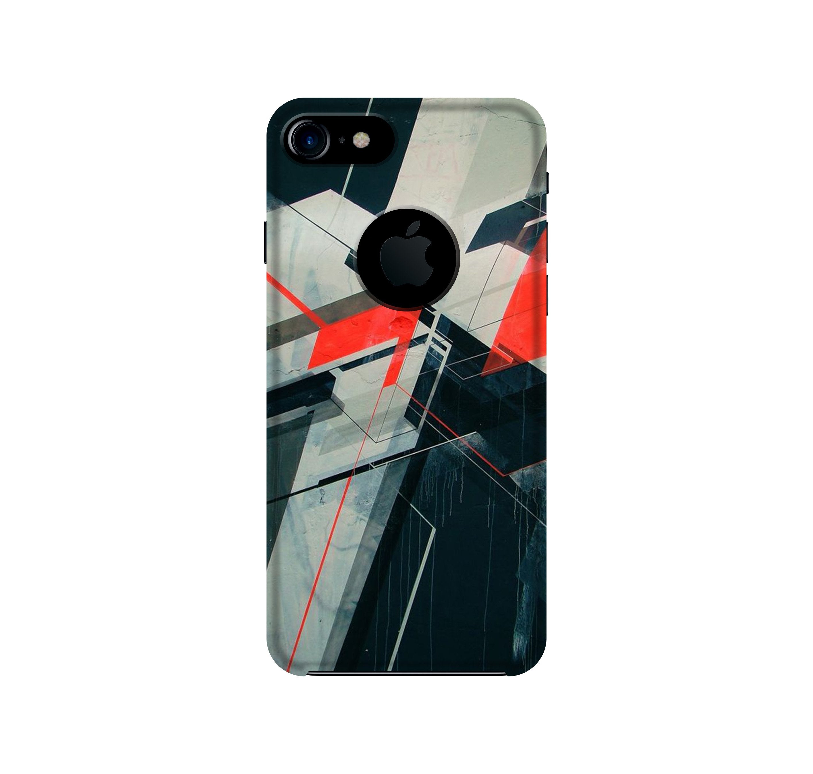 Modern Art Mobile Back Case for iPhone 7 logo cut (Design - 231) Modern Art Case for iPhone 7 logo cut (Design No. 231)