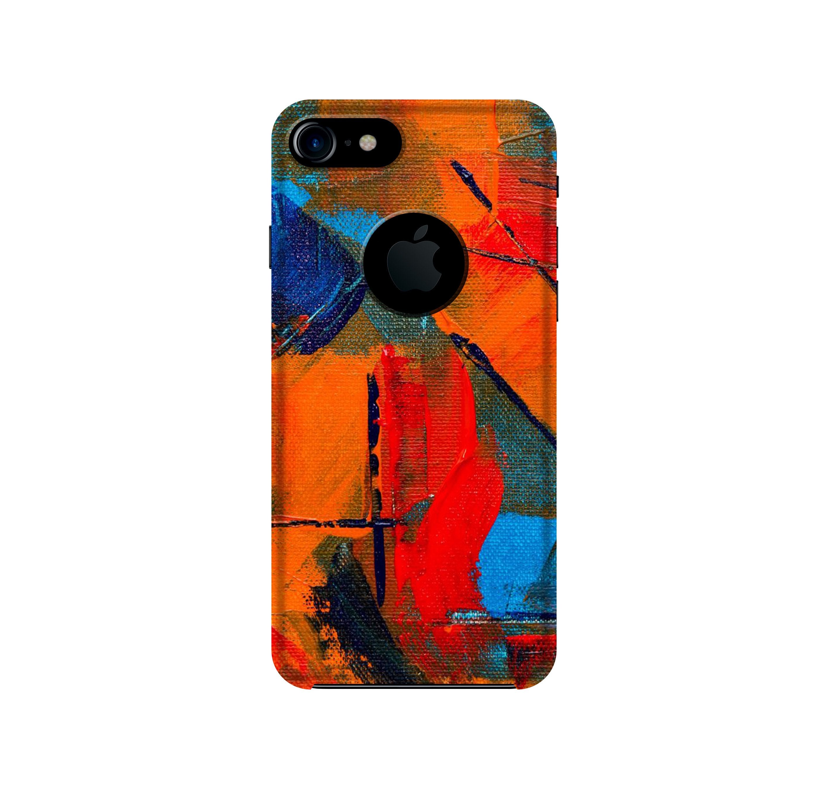 Modern Art Mobile Back Case for iPhone 7 logo cut (Design - 237) Modern Art Case for iPhone 7 logo cut (Design No. 237)