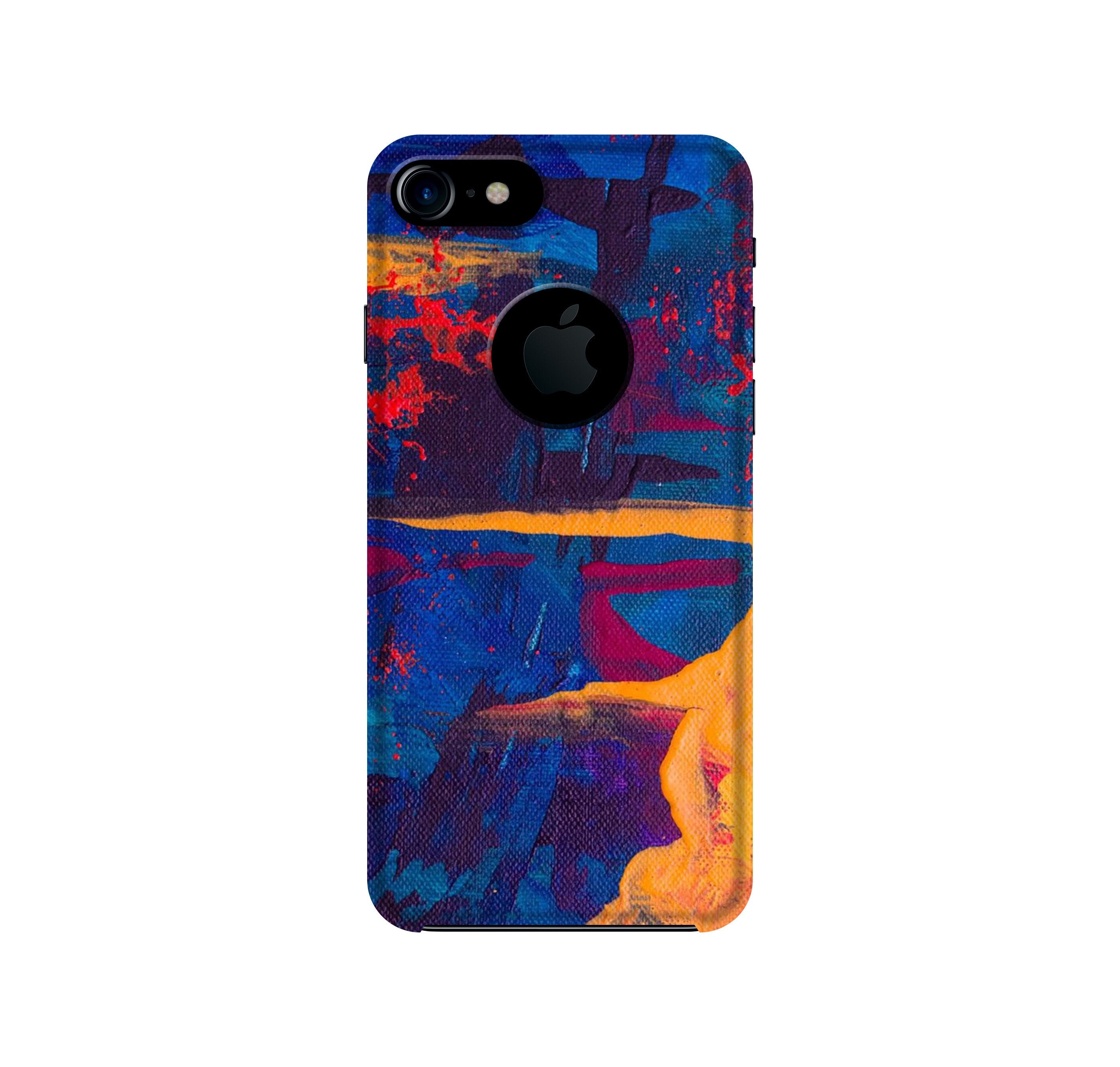 Modern Art Mobile Back Case for iPhone 7 logo cut (Design - 238) Modern Art Case for iPhone 7 logo cut (Design No. 238)
