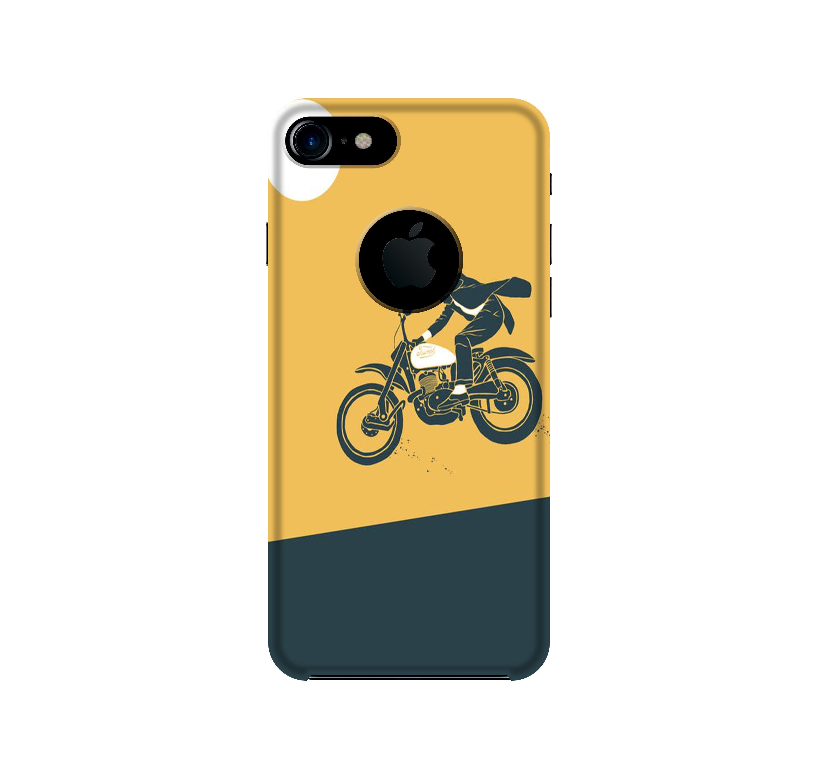 Bike Lovers Mobile Back Case for iPhone 7 logo cut (Design - 256) Bike Lovers Case for iPhone 7 logo cut (Design No. 256)