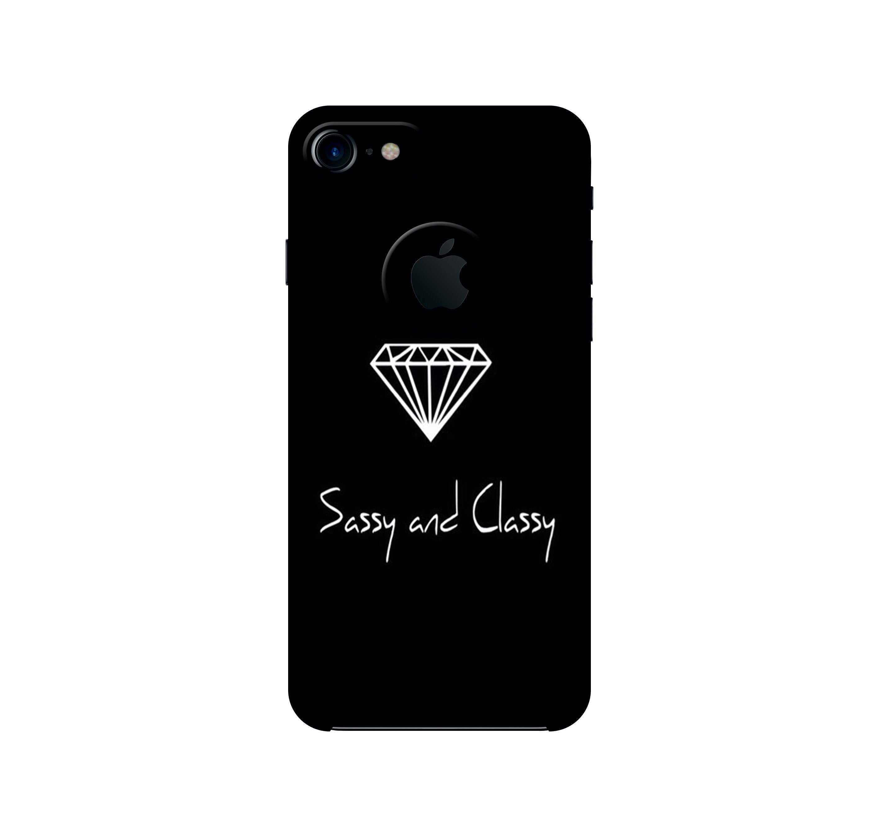 Sassy and Classy Mobile Back Case for iPhone 7 logo cut (Design - 264) Sassy and Classy Case for iPhone 7 logo cut (Design No. 264)