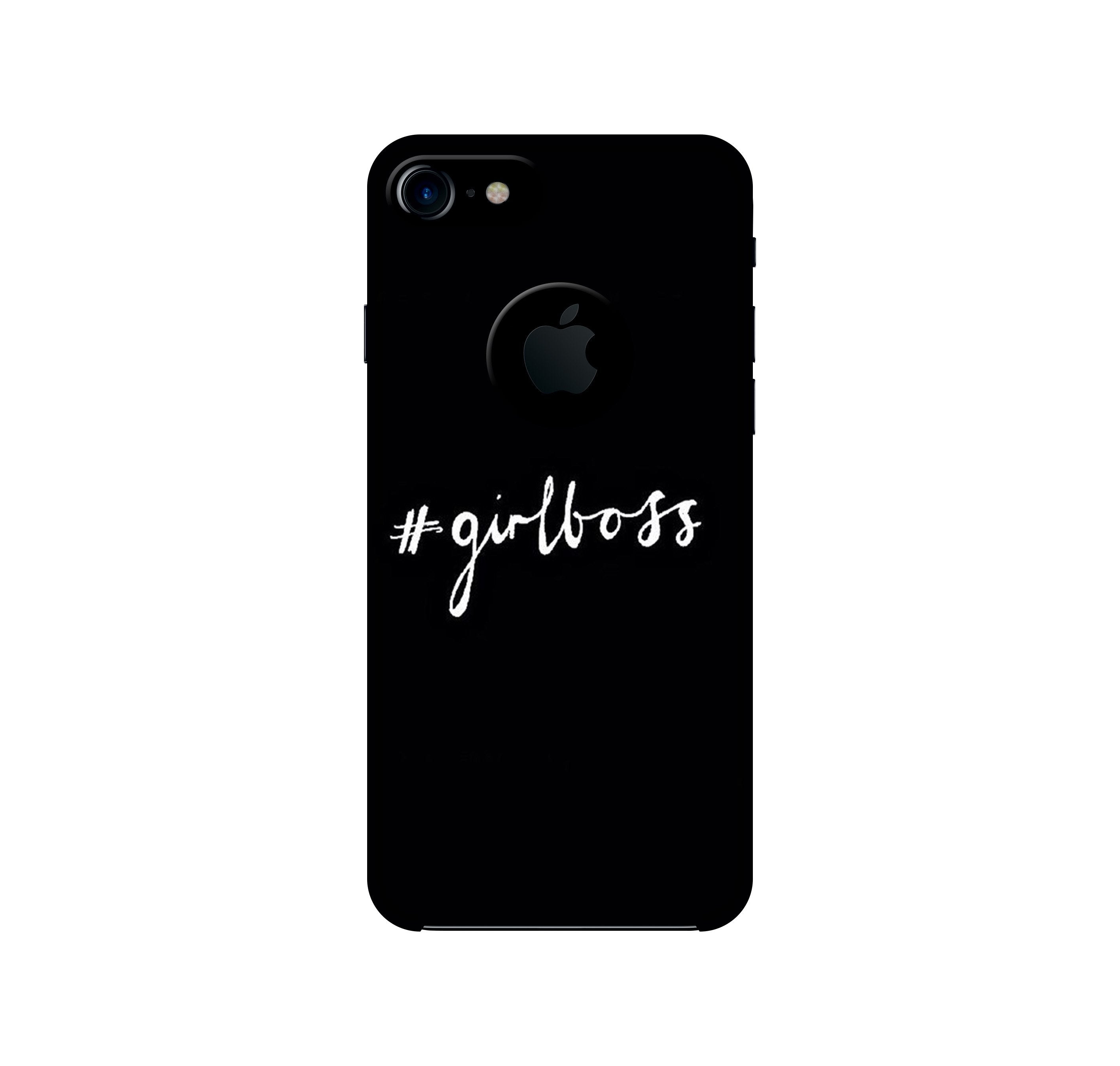 #GirlBoss Mobile Back Case for iPhone 7 logo cut (Design - 266) #GirlBoss Case for iPhone 7 logo cut (Design No. 266)