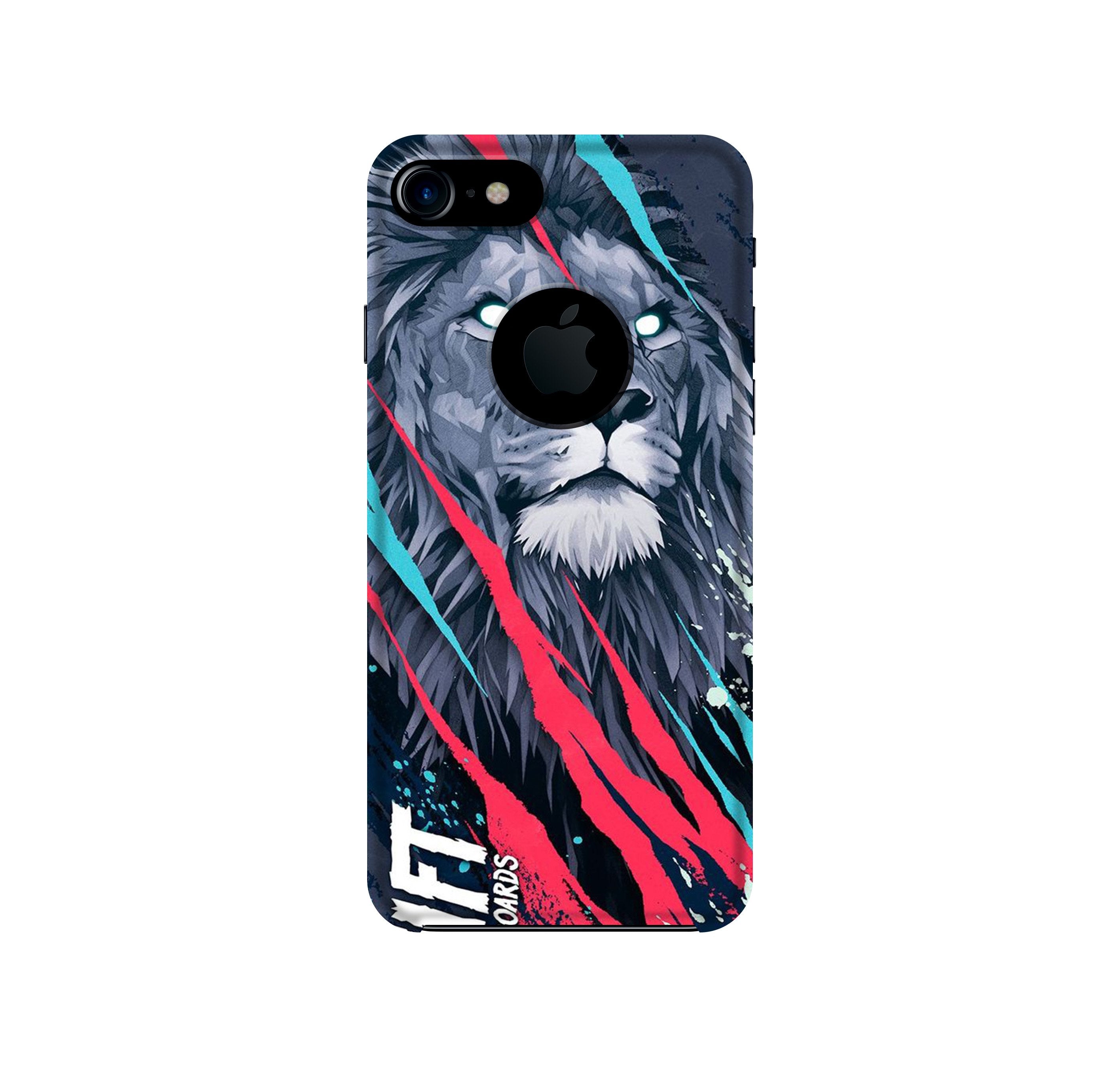 Lion Mobile Back Case for iPhone 7 logo cut (Design - 278) Lion Case for iPhone 7 logo cut (Design No. 278)