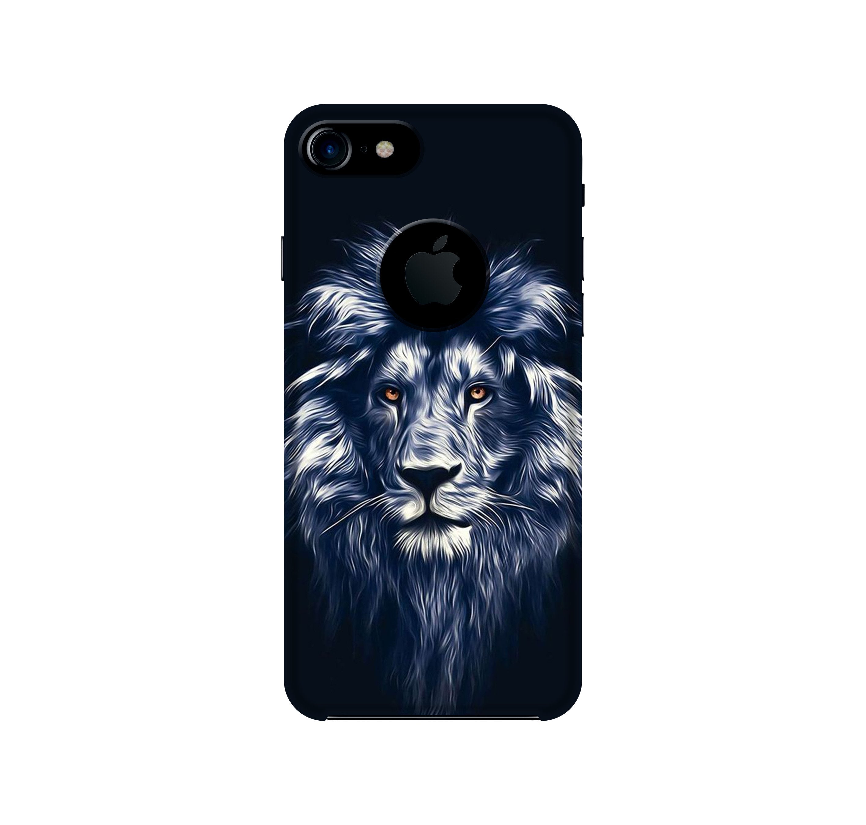 Lion Mobile Back Case for iPhone 7 logo cut (Design - 281) Lion Case for iPhone 7 logo cut (Design No. 281)