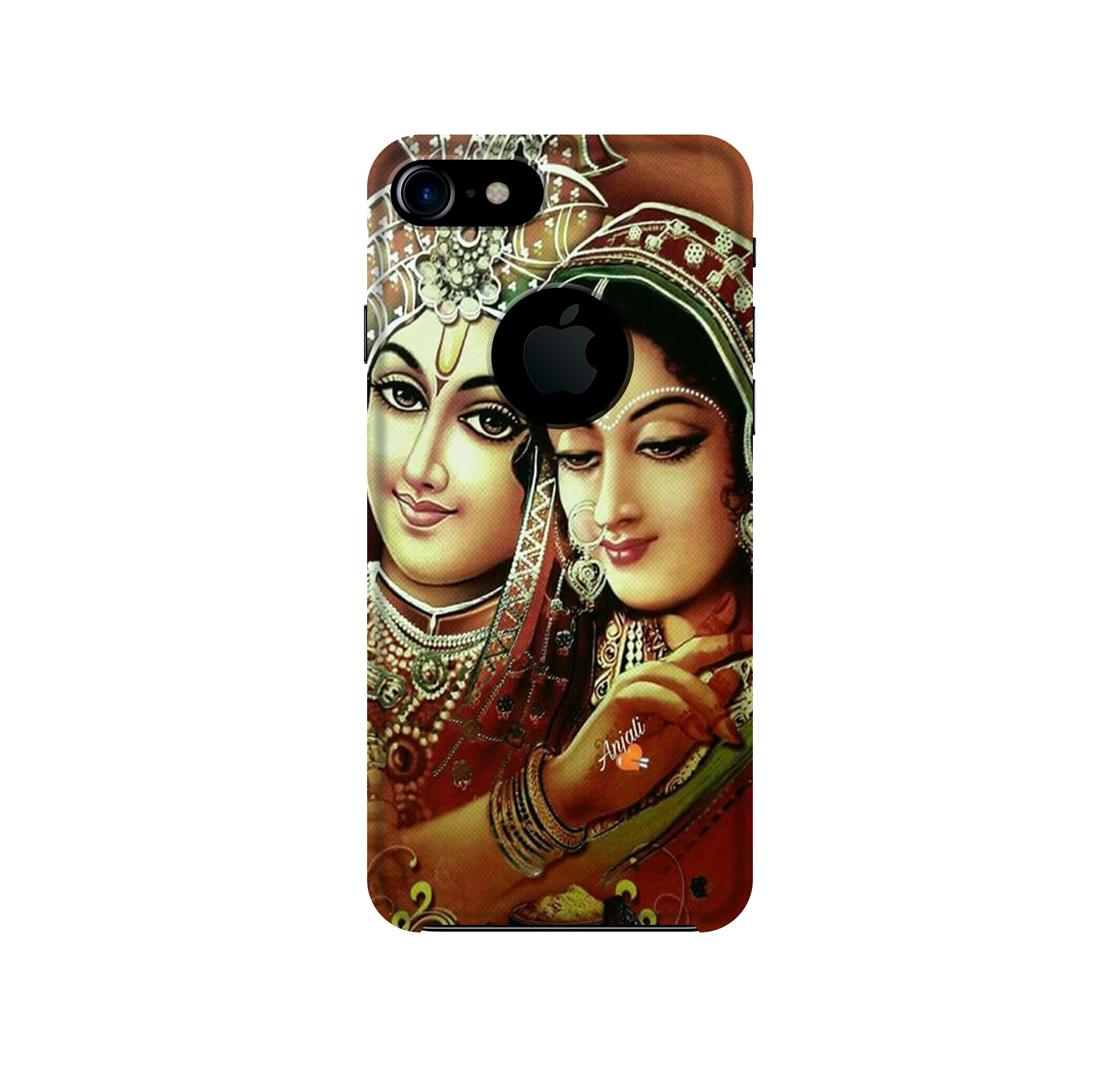 Radha Krishna Mobile Back Case for iPhone 7 logo cut (Design - 289) Radha Krishna Case for iPhone 7 logo cut (Design No. 289)