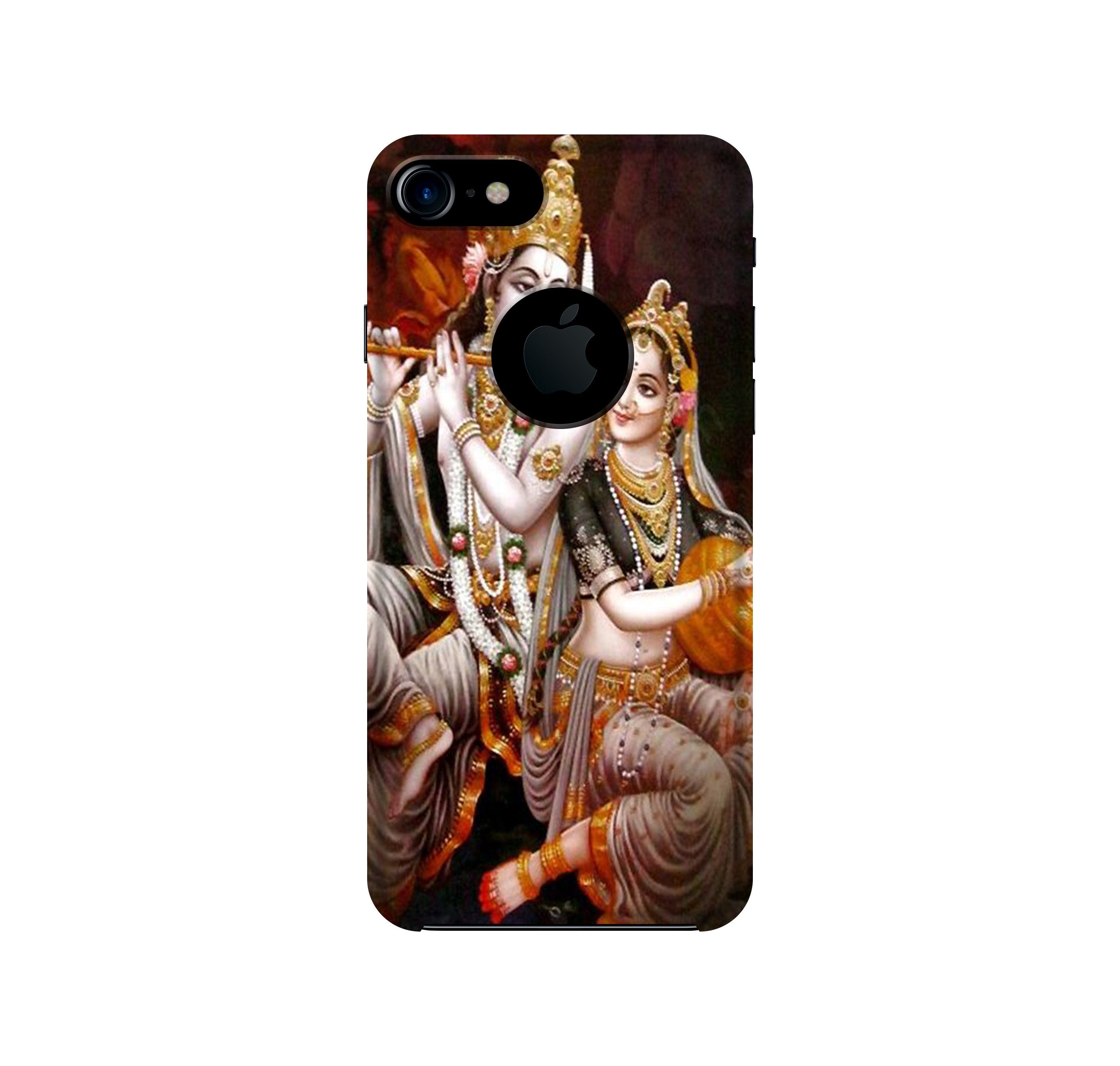 Radha Krishna Mobile Back Case for iPhone 7 logo cut (Design - 292) Radha Krishna Case for iPhone 7 logo cut (Design No. 292)