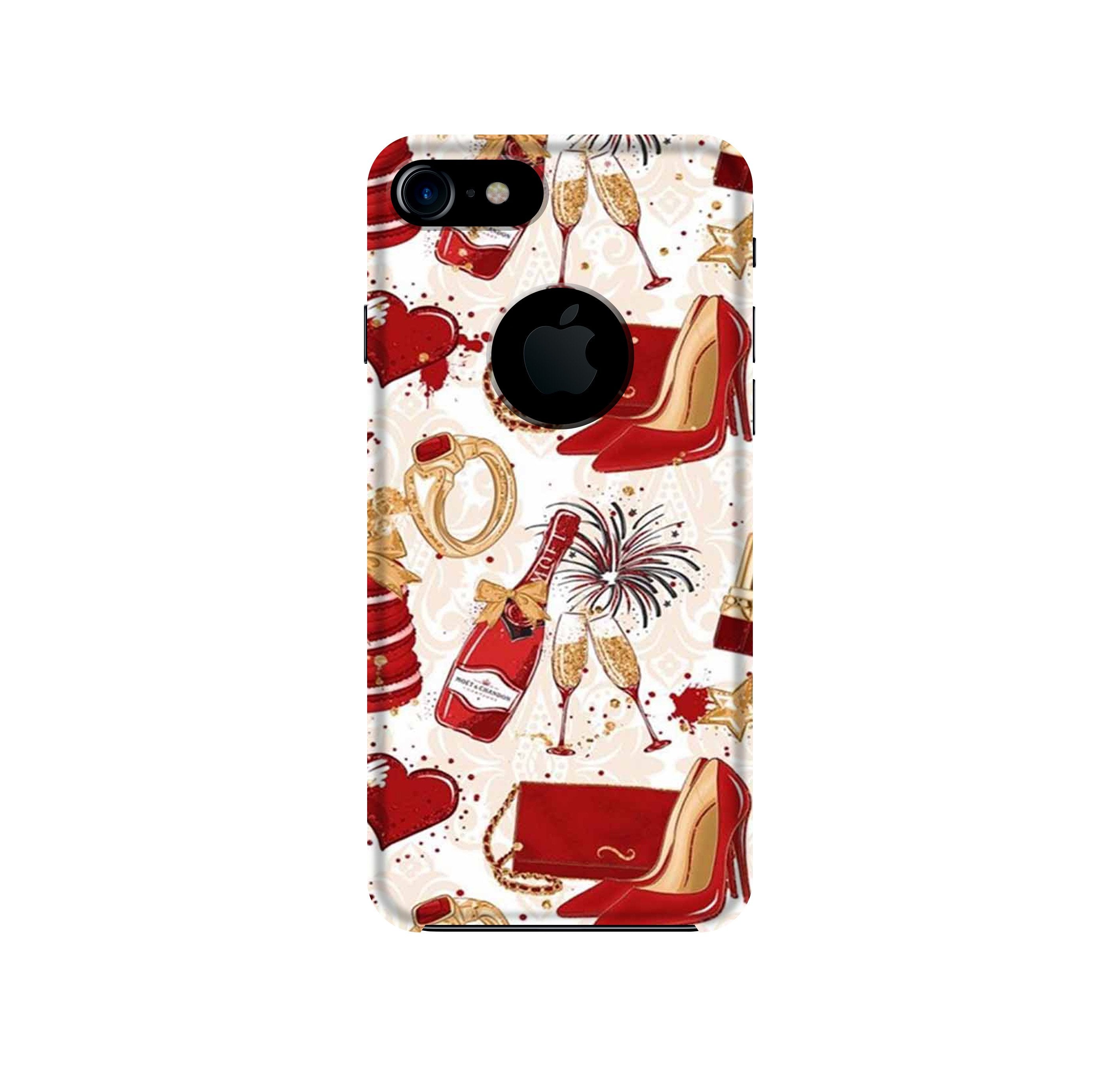 Girlish Mobile Back Case for iPhone 7 Logo Cut (Design - 312) Girlish Mobile Back Case for iPhone 7 Logo Cut (Design - 312)