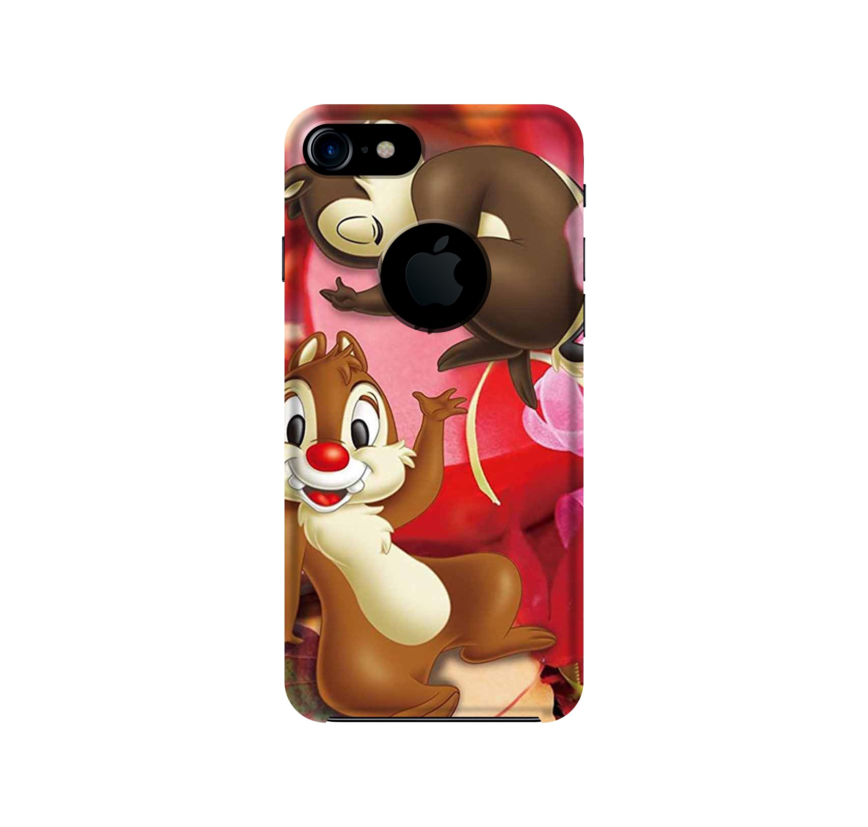 Chip n Dale Mobile Back Case for iPhone 7 Logo Cut (Design - 349) Chip n Dale Mobile Back Case for iPhone 7 Logo Cut (Design - 349)