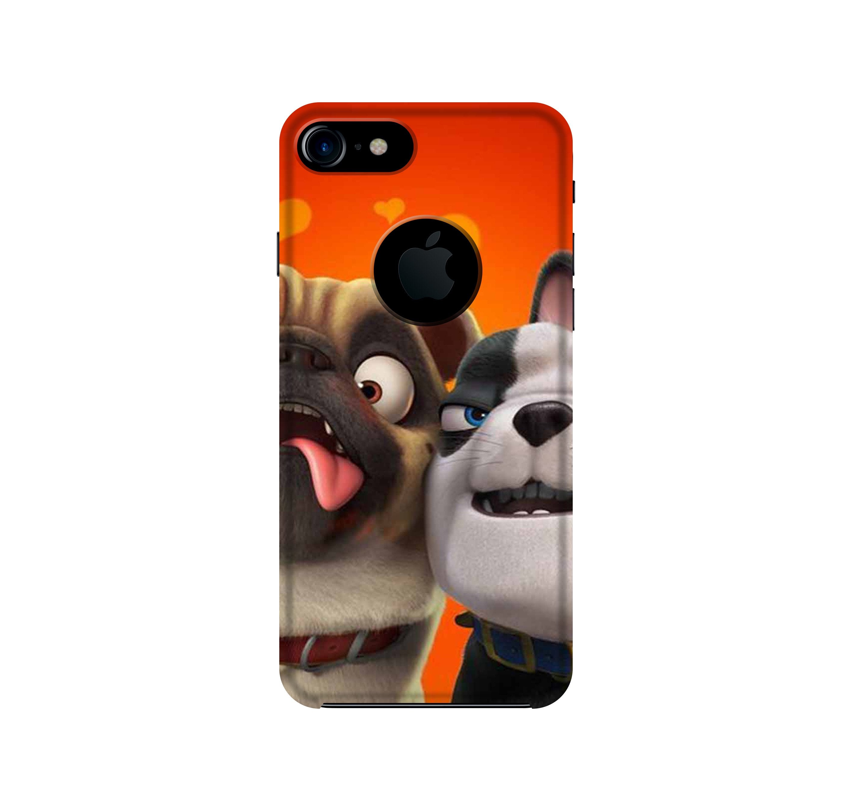 Dog Puppy Mobile Back Case for iPhone 7 Logo Cut (Design - 350) Dog Puppy Mobile Back Case for iPhone 7 Logo Cut (Design - 350)