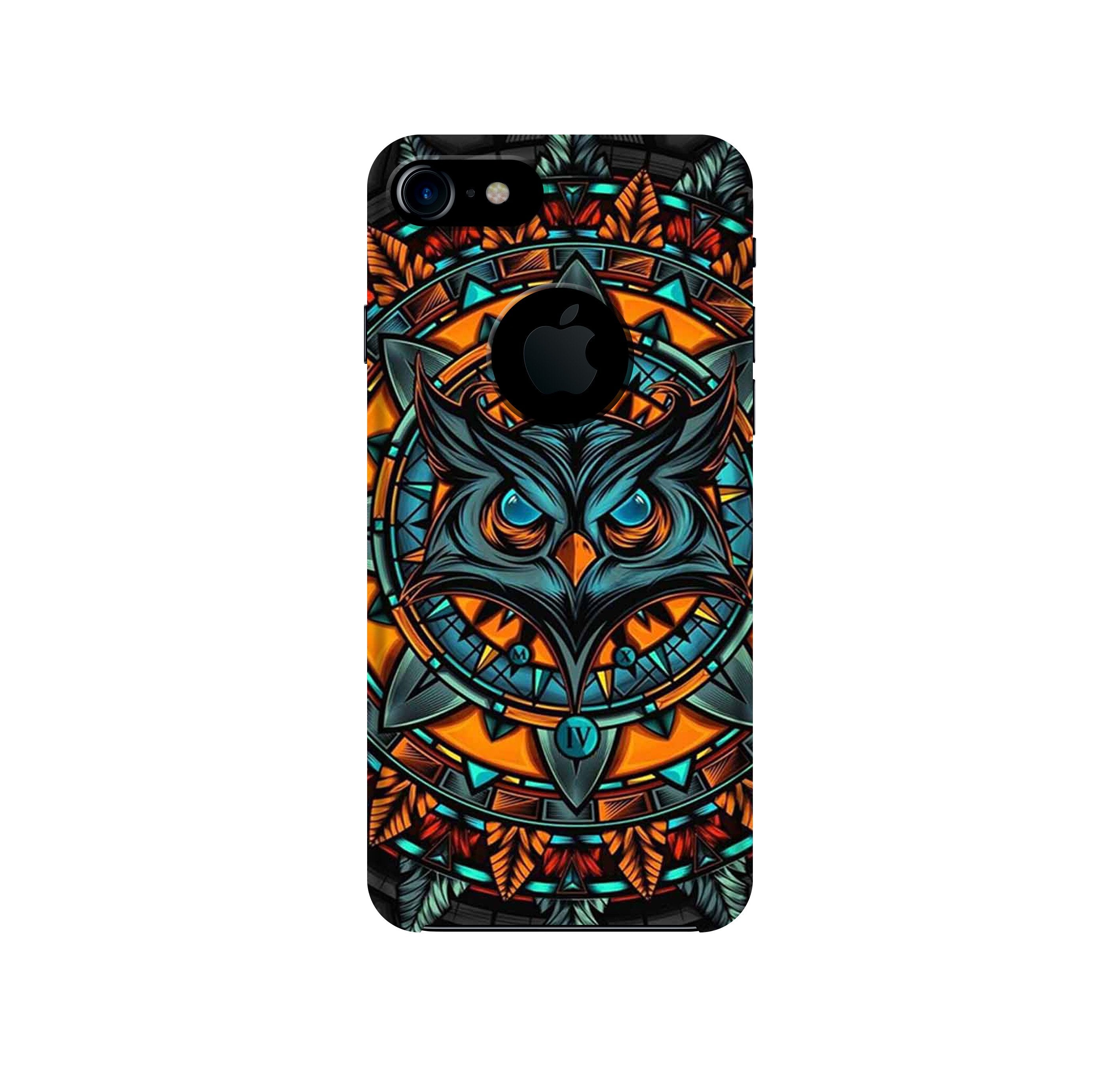 Owl Mobile Back Case for iPhone 7 Logo Cut (Design - 360) Owl Mobile Back Case for iPhone 7 Logo Cut (Design - 360)