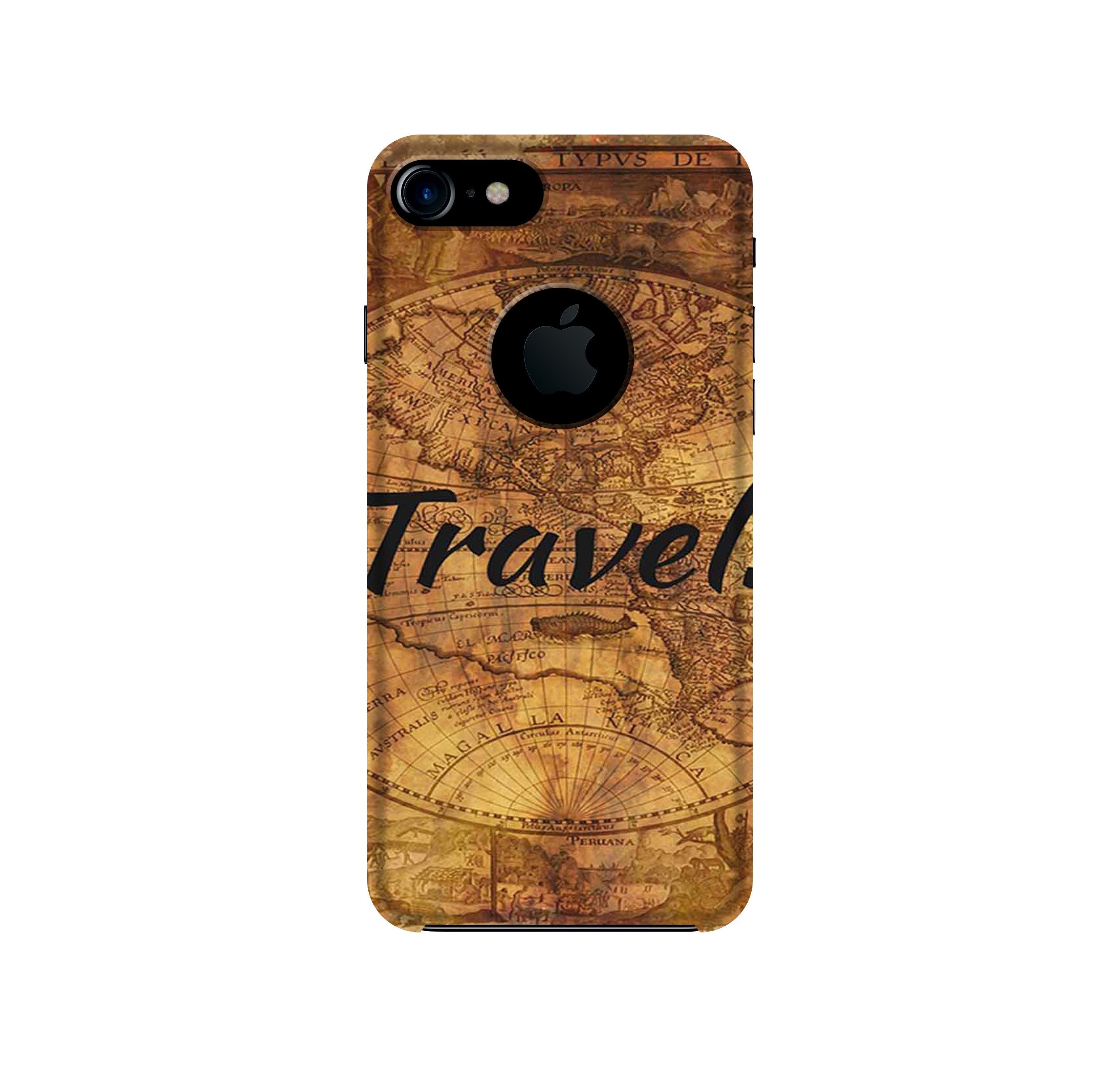 Travel Mobile Back Case for iPhone 7 Logo Cut (Design - 375) Travel Mobile Back Case for iPhone 7 Logo Cut (Design - 375)