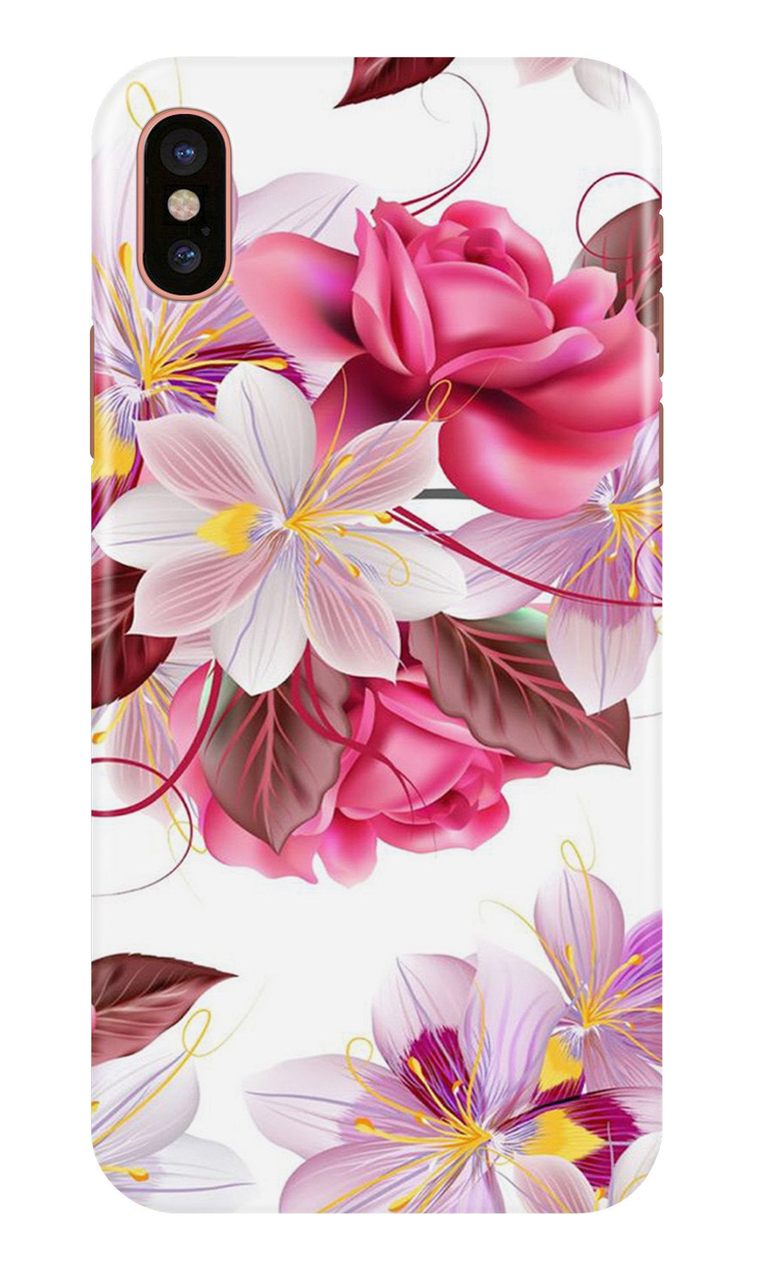 Beautiful flowers Mobile Back Case for iPhone X (Design - 23) Beautiful flowers Case for iPhone X
