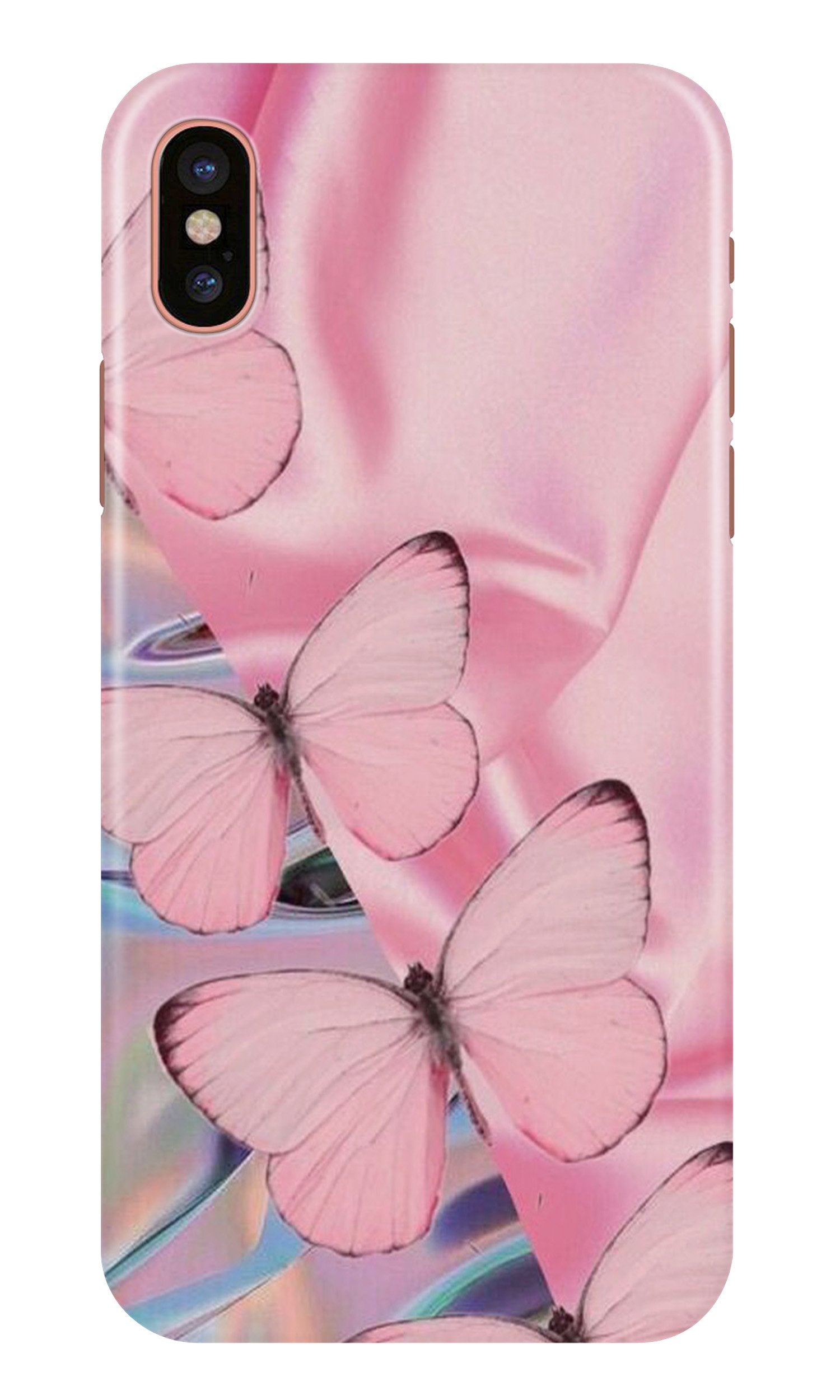 Butterflies Mobile Back Case for iPhone X (Design - 26) Butterflies Case for iPhone X