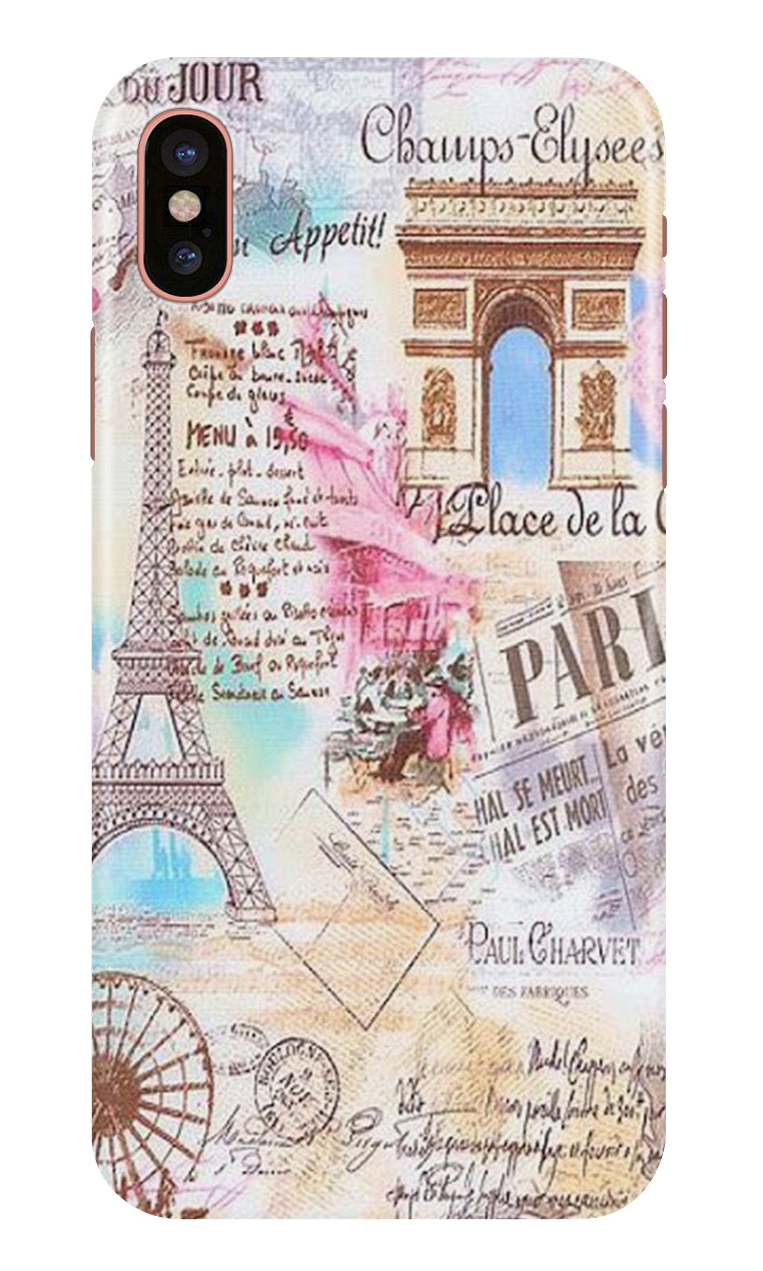 Paris Eiftel Tower Mobile Back Case for iPhone X (Design - 54) Paris Eiftel Tower Case for iPhone X