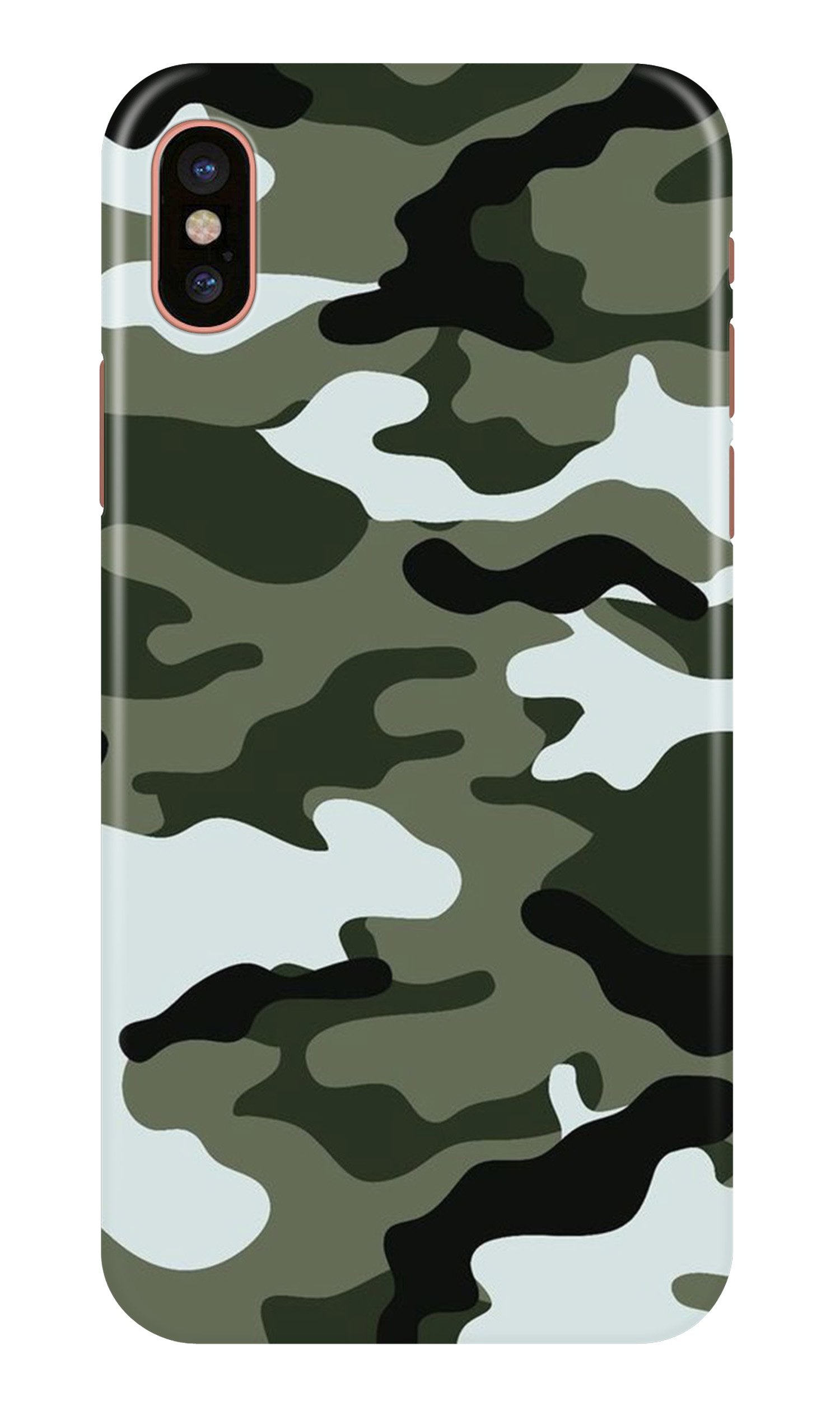 Army Camouflage Mobile Back Case for iPhone X (Design - 108) Army Camouflage Case for iPhone X (Design - 108)