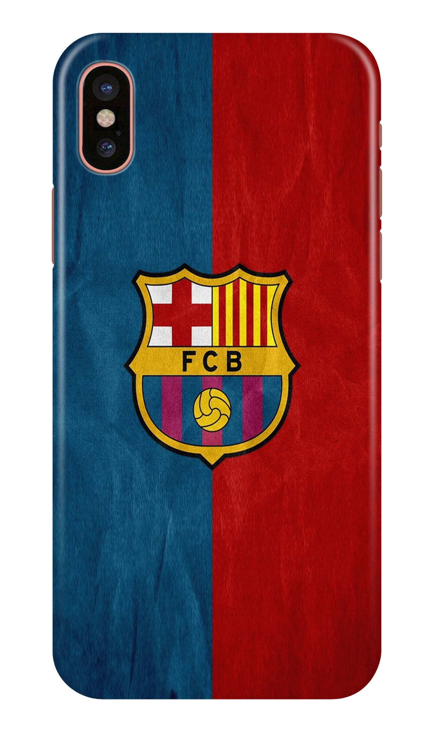 FCB Football Mobile Back Case for iPhone X (Design - 123) FCB Football Case for iPhone X (Design - 123)