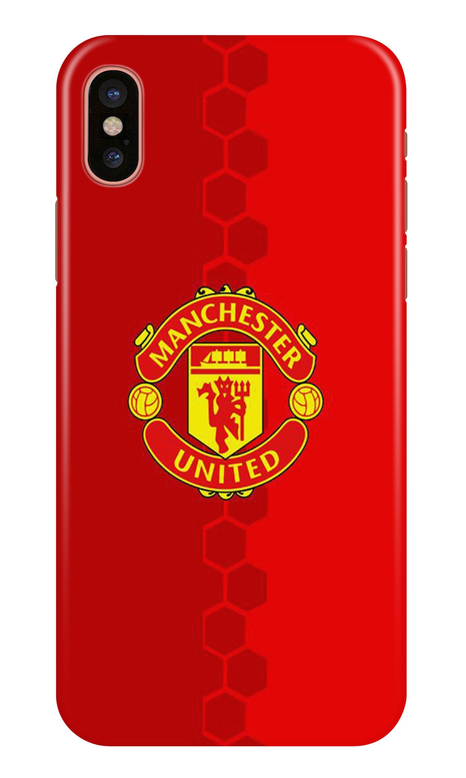 Manchester United Mobile Back Case for iPhone X (Design - 157) Manchester United Case for iPhone X (Design - 157)