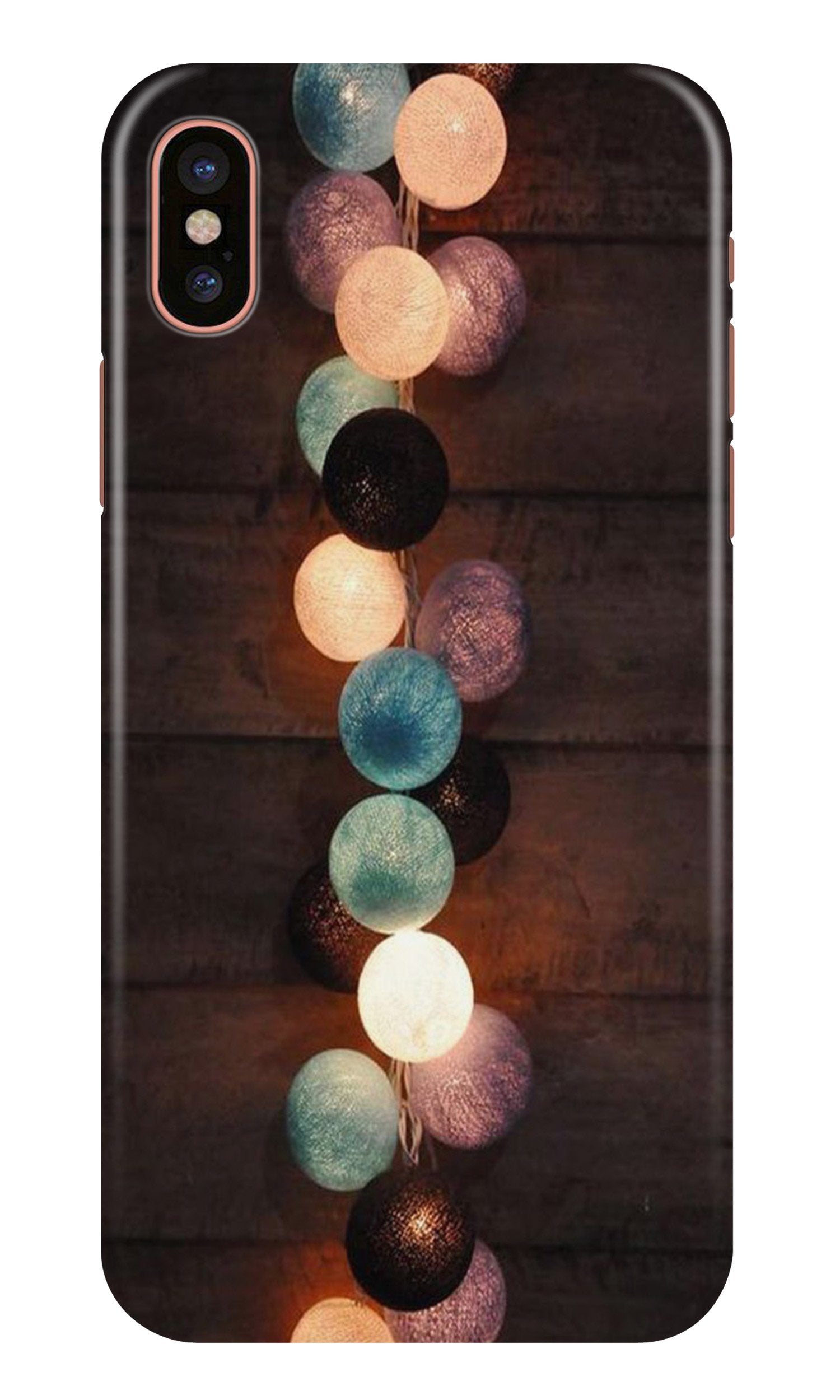 Party Lights Mobile Back Case for iPhone X (Design - 209) Party Lights Case for iPhone X (Design No. 209)