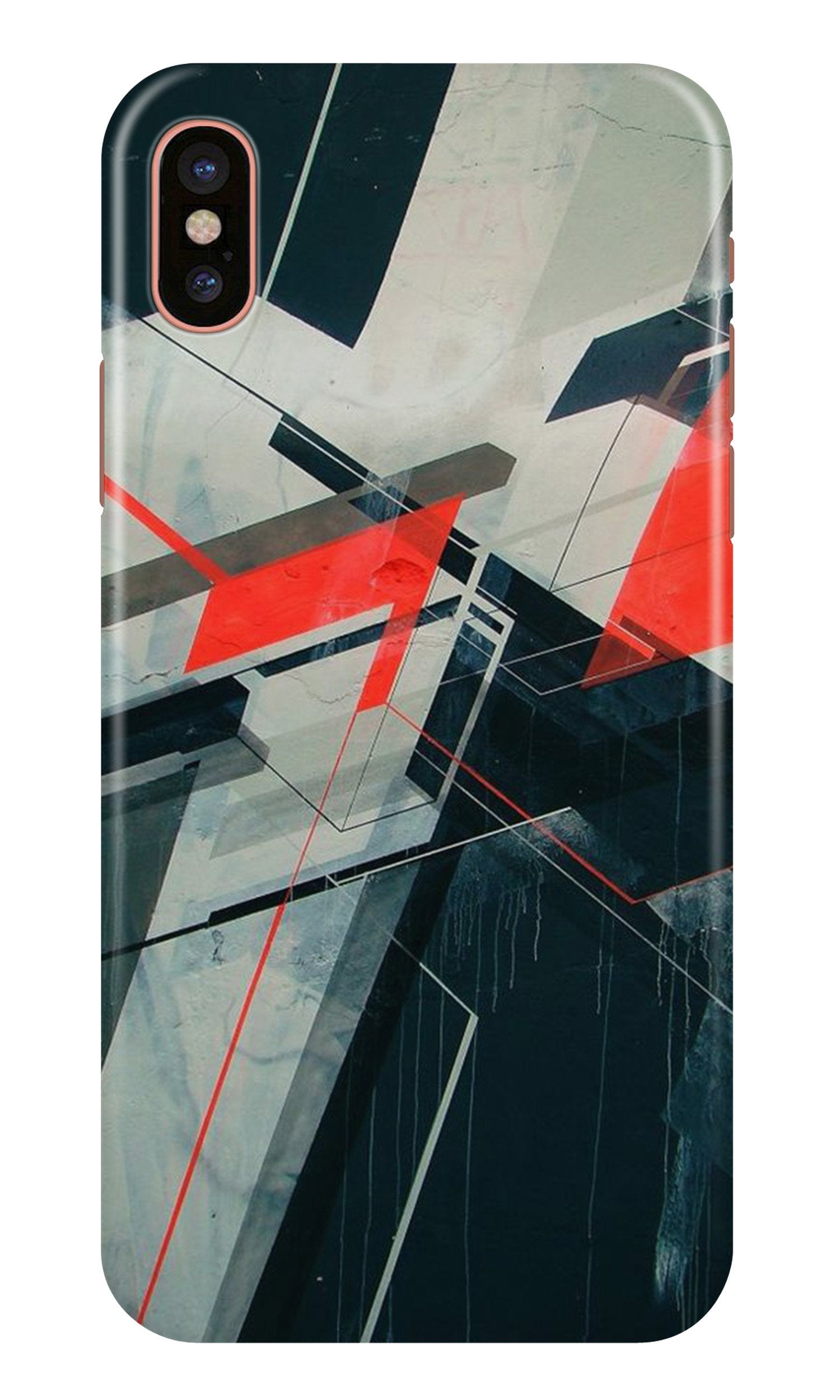 Modern Art Mobile Back Case for iPhone X (Design - 231) Modern Art Case for iPhone X (Design No. 231)