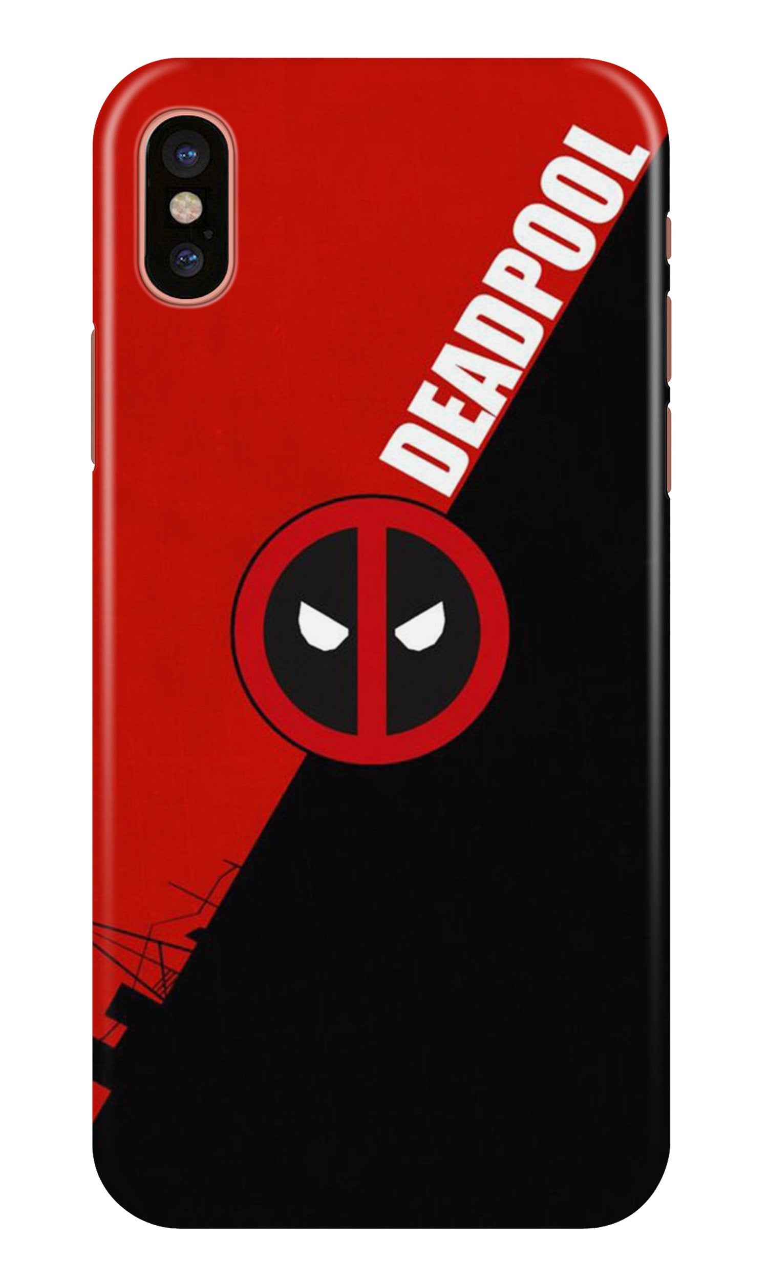 Deadpool Mobile Back Case for iPhone X (Design - 248) Deadpool Case for iPhone X (Design No. 248)