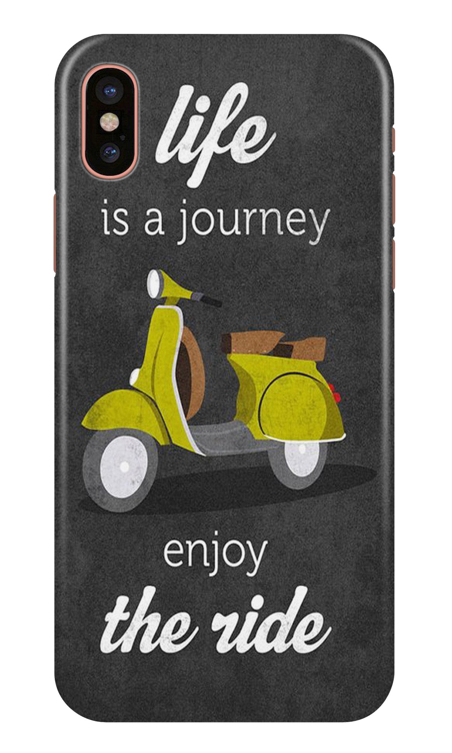 Life is a Journey Mobile Back Case for iPhone X (Design - 261) Life is a Journey Case for iPhone X (Design No. 261)