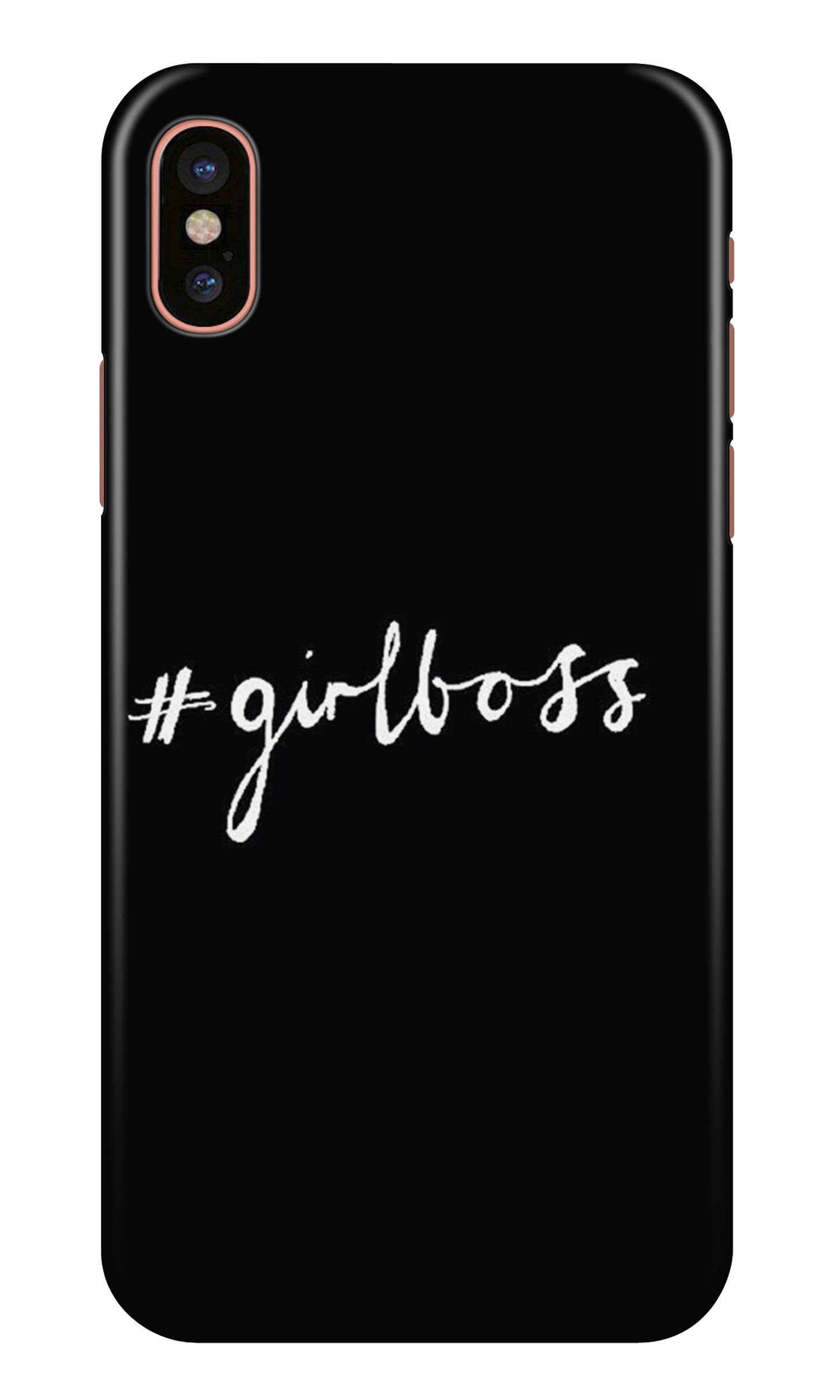 #GirlBoss Mobile Back Case for iPhone X (Design - 266) #GirlBoss Case for iPhone X (Design No. 266)