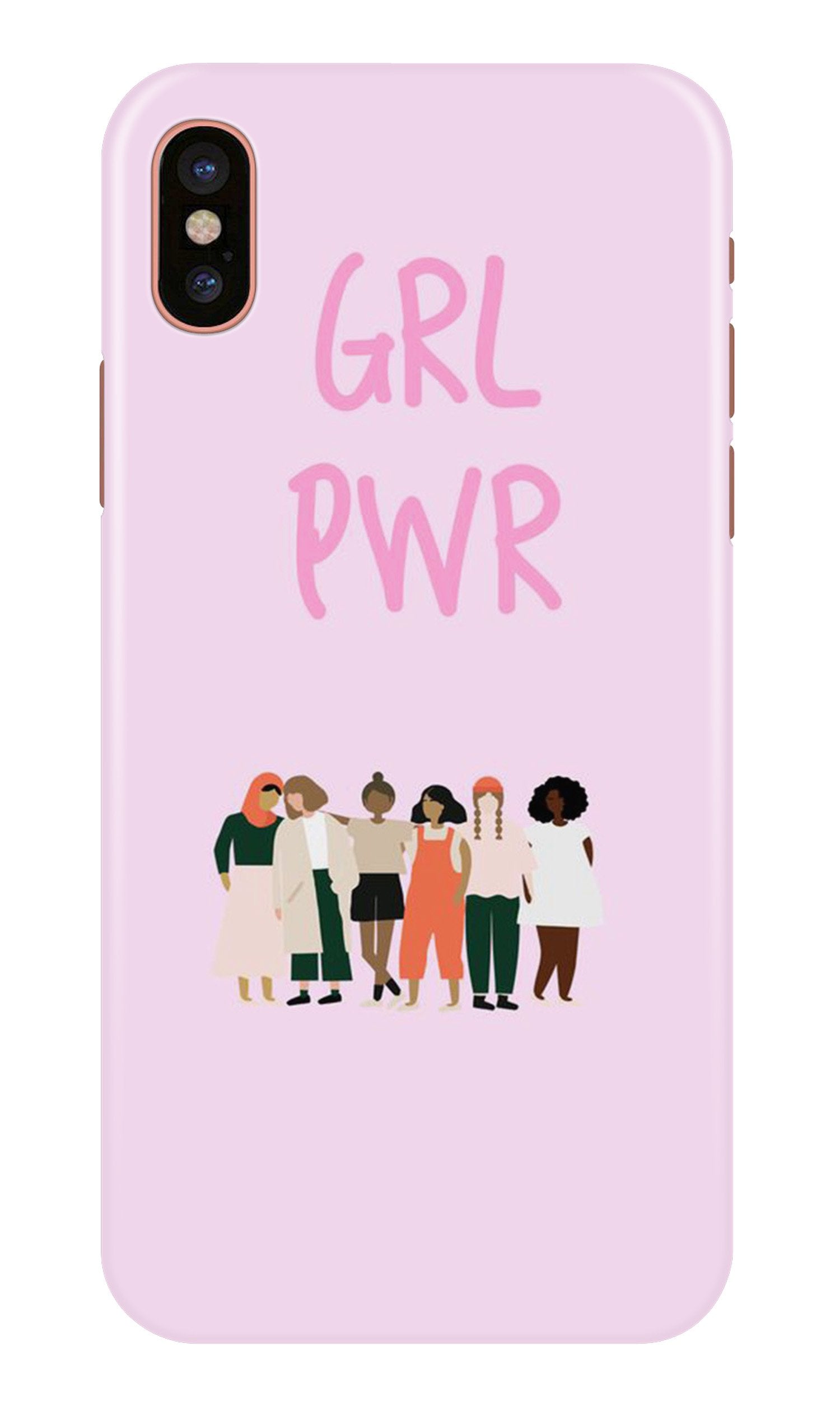 Girl Power Mobile Back Case for iPhone X (Design - 267) Girl Power Case for iPhone X (Design No. 267)