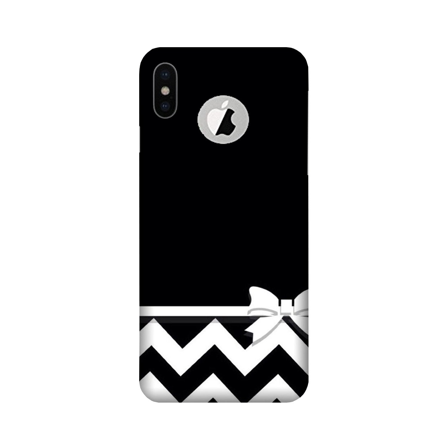 Gift Wrap7 Mobile Back Case for iPhone X logo cut (Design - 49) Gift Wrap7 Case for iPhone X logo cut