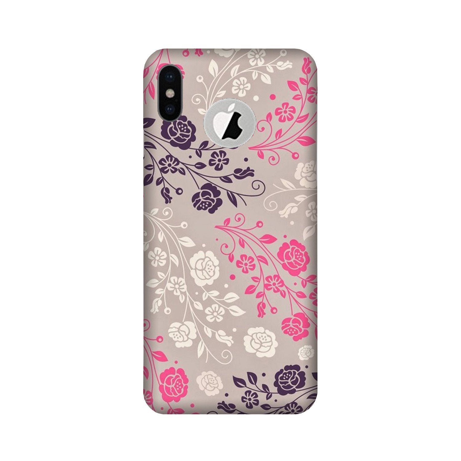 Pattern2 Mobile Back Case for iPhone X logo cut (Design - 82) Pattern2 Case for iPhone X logo cut