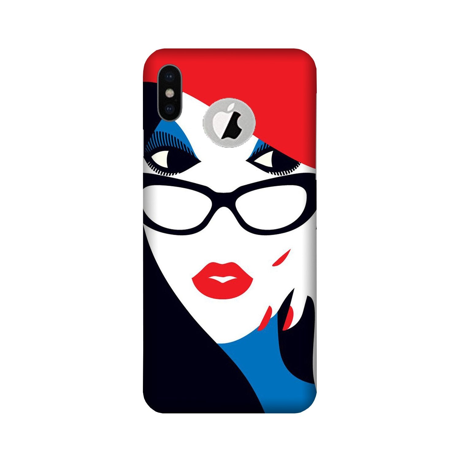 Girlish Mobile Back Case for iPhone X logo cut (Design - 131) Girlish Case for iPhone X logo cut (Design - 131)