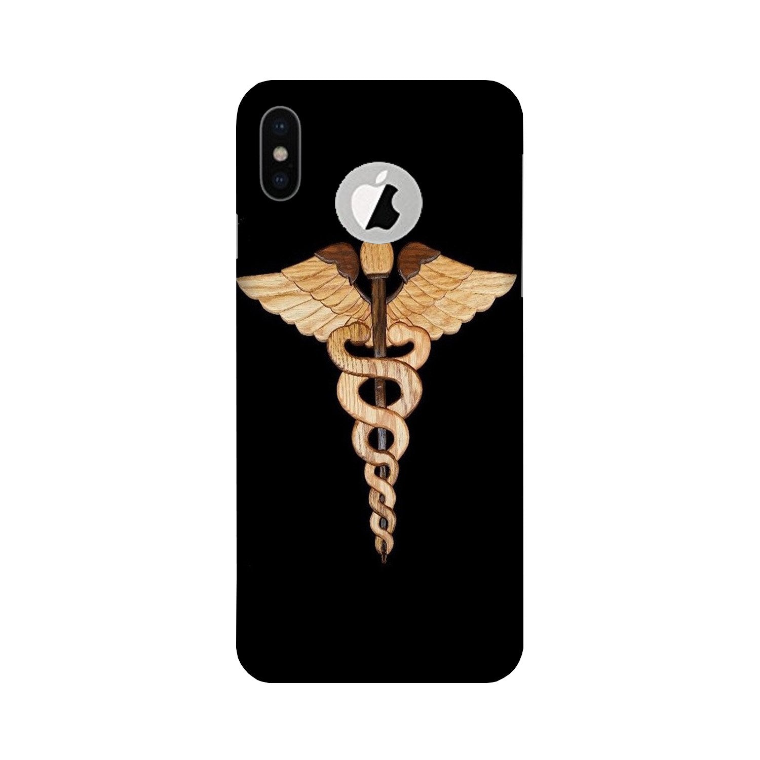 Doctor Logo Mobile Back Case for iPhone X logo cut (Design - 134) Doctor Logo Case for iPhone X logo cut (Design - 134)