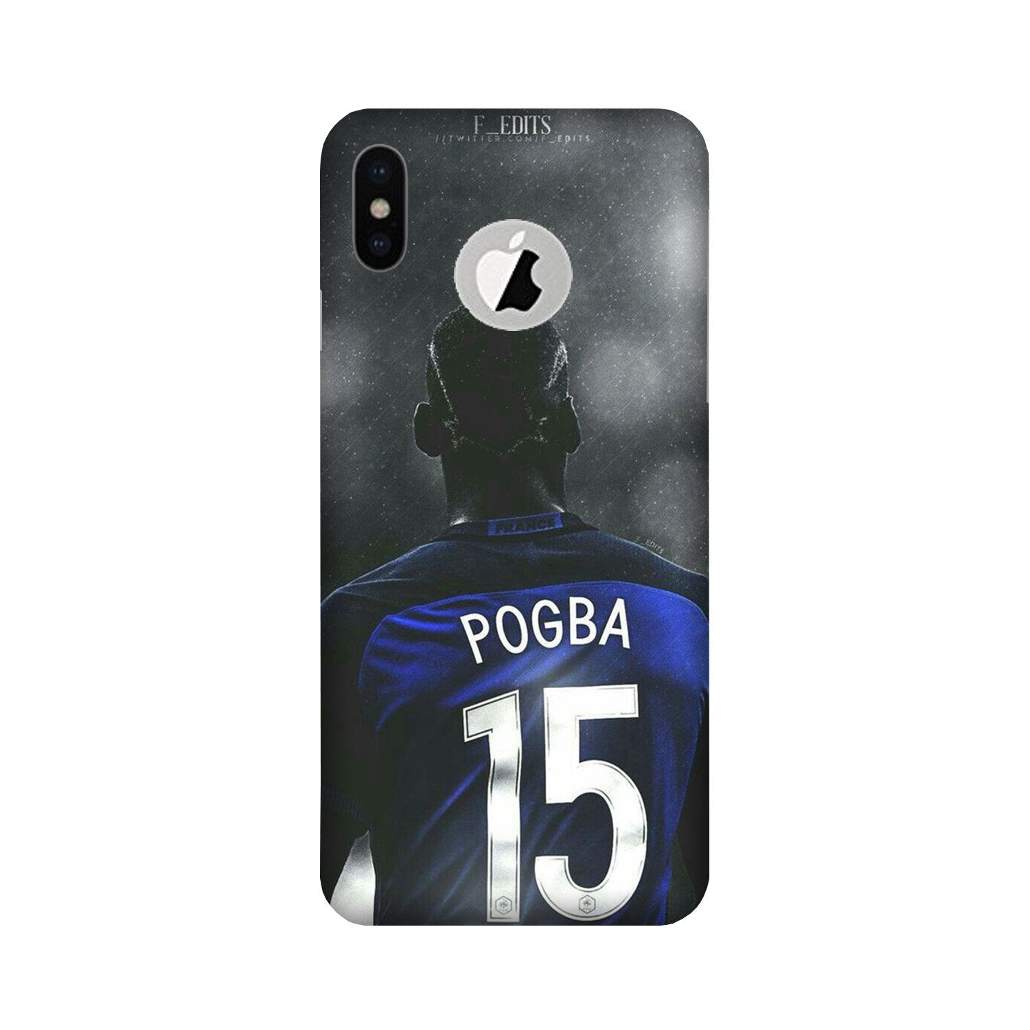 Pogba Mobile Back Case for iPhone X logo cut (Design - 159) Pogba Case for iPhone X logo cut (Design - 159)