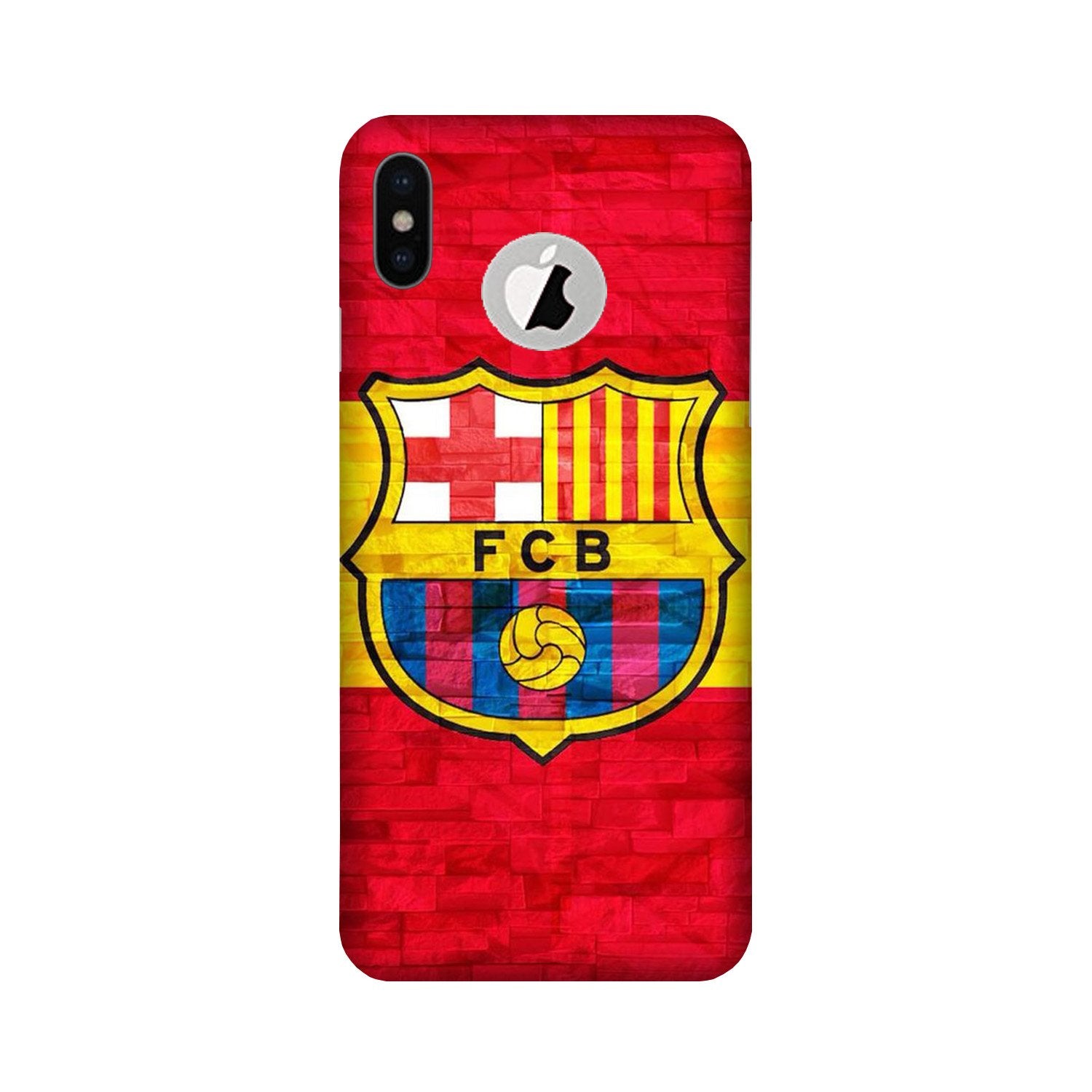 FCB Football Mobile Back Case for iPhone X logo cut (Design - 174) FCB Football Case for iPhone X logo cut (Design - 174)