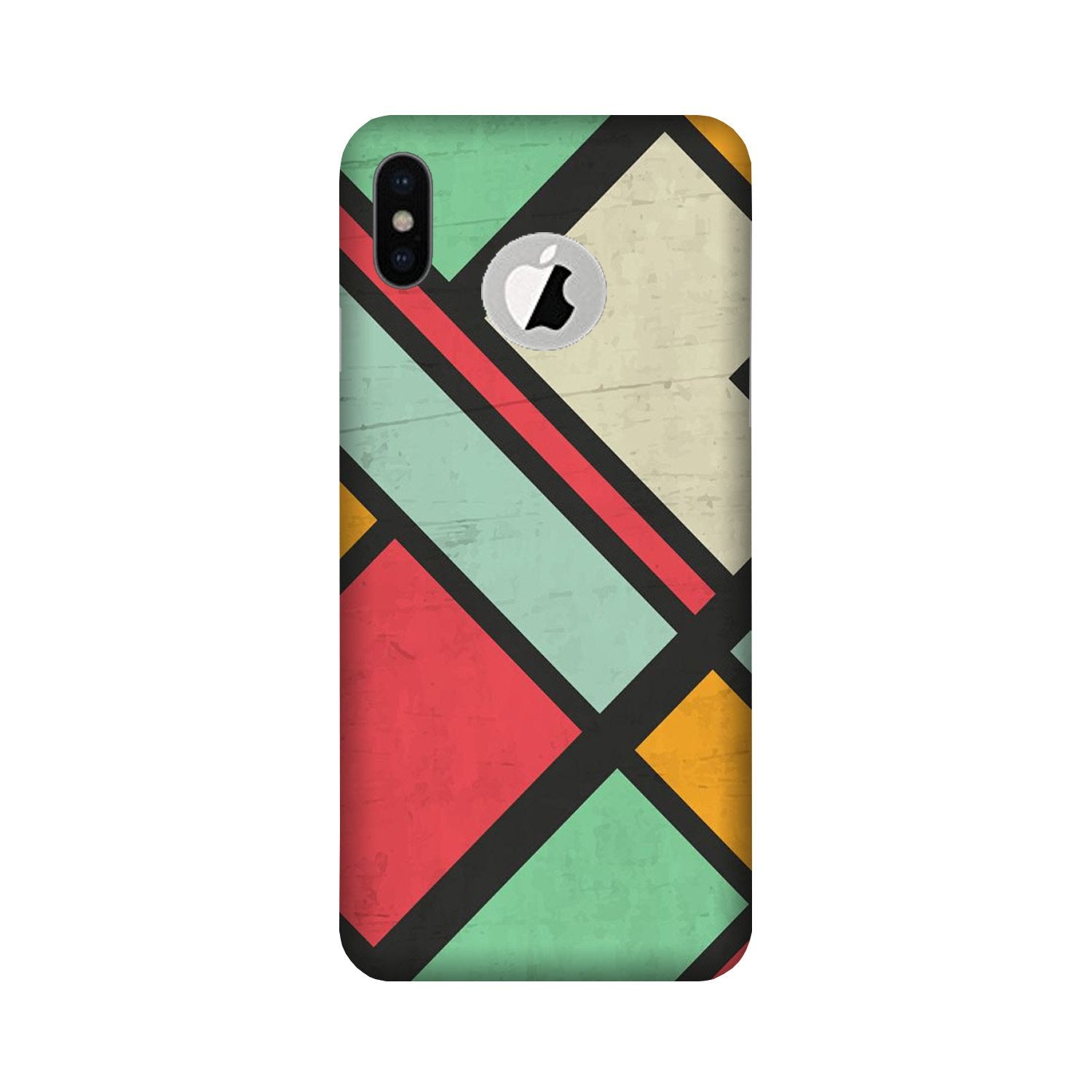 Boxes Mobile Back Case for iPhone X logo cut (Design - 187) Boxes Case for iPhone X logo cut (Design - 187)