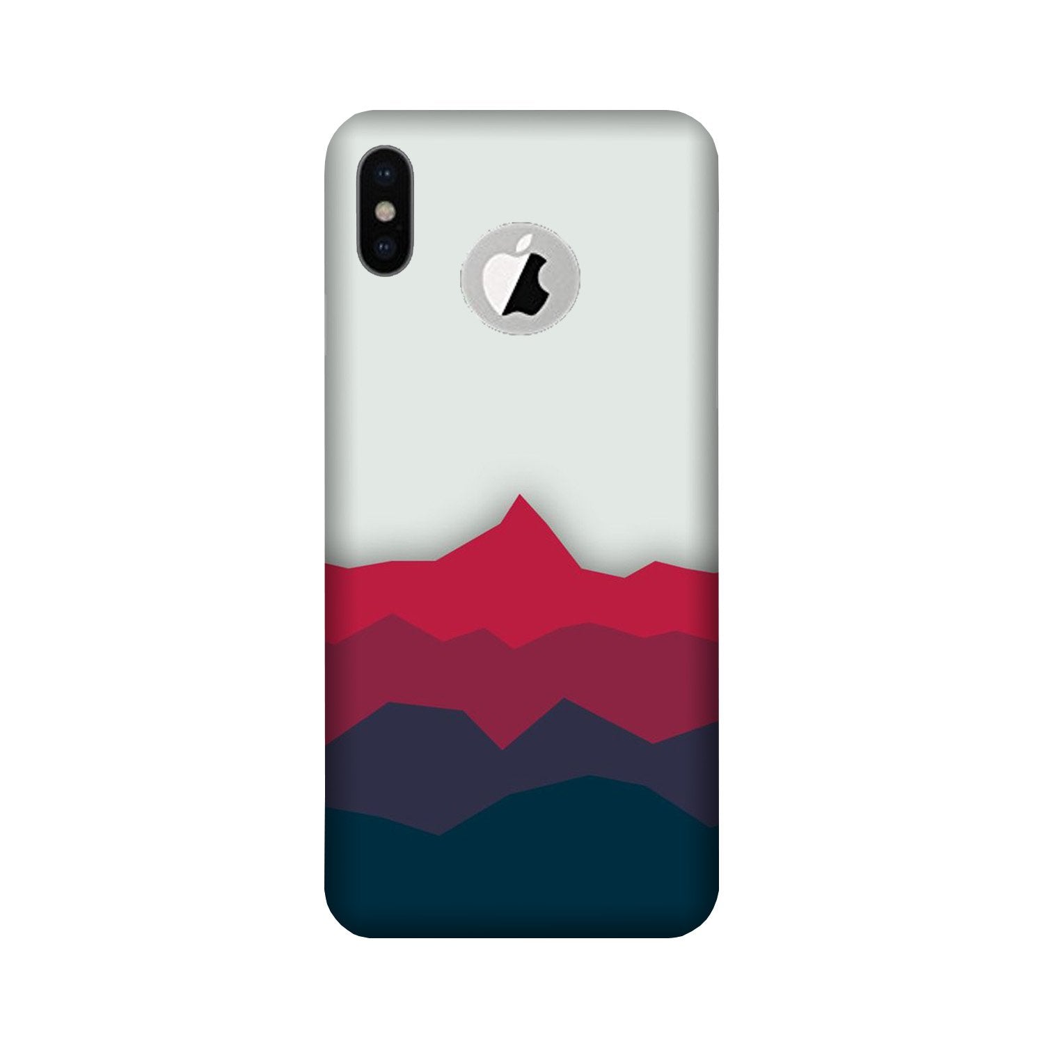 Designer Mobile Back Case for iPhone X logo cut (Design - 195) Designer Case for iPhone X logo cut (Design - 195)